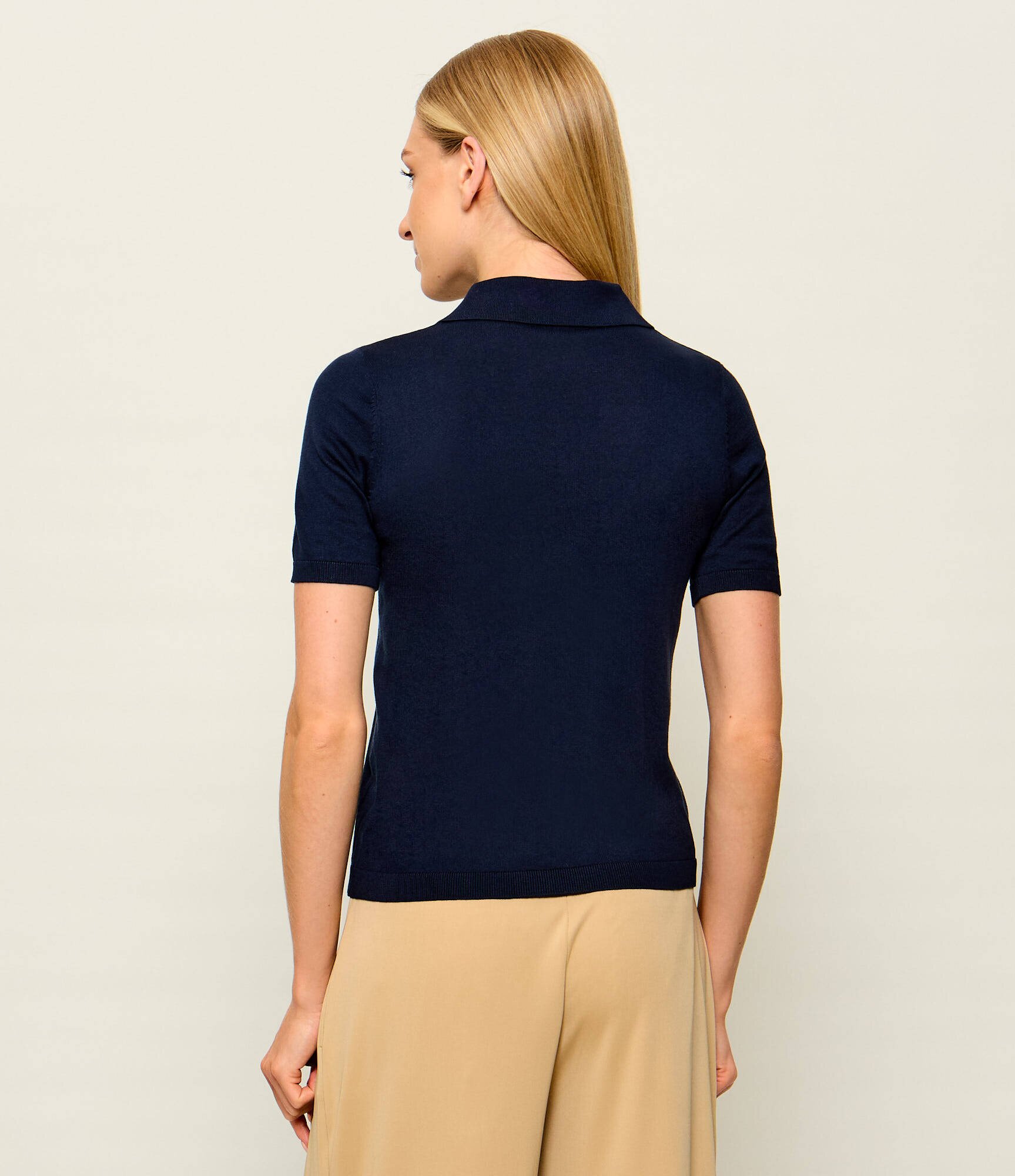 Weekend MaxMara De mătase polo Wkdroncolo | Slim Fit