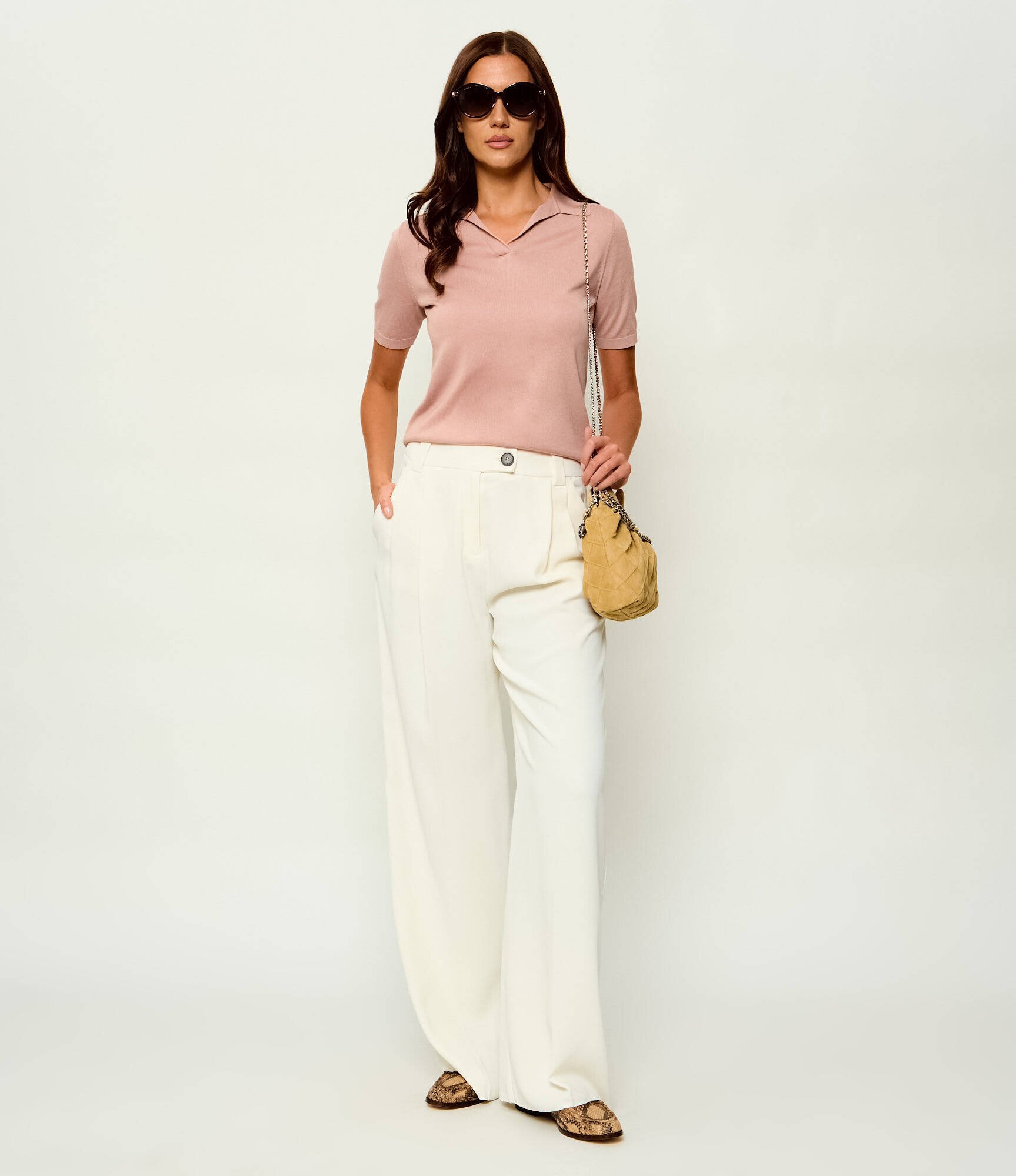 Weekend MaxMara De mătase polo Wkdroncolo | Slim Fit