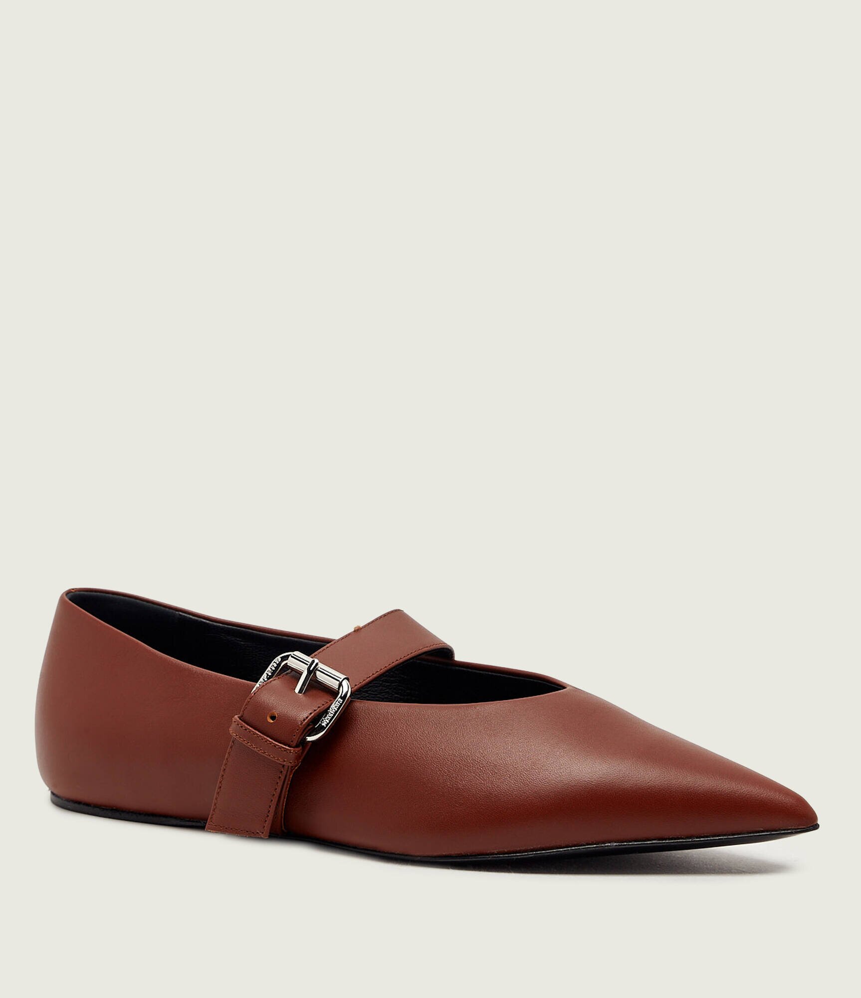 Weekend MaxMara De piele balerini Wkagel Mary Jane