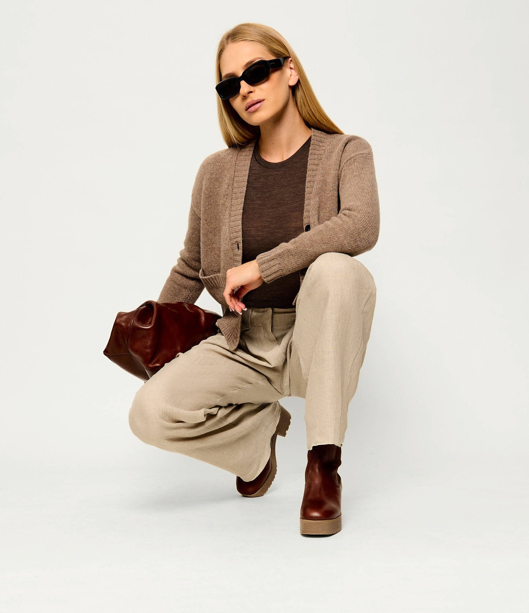 Weekend MaxMara De piele botine cu toc Wkamacro