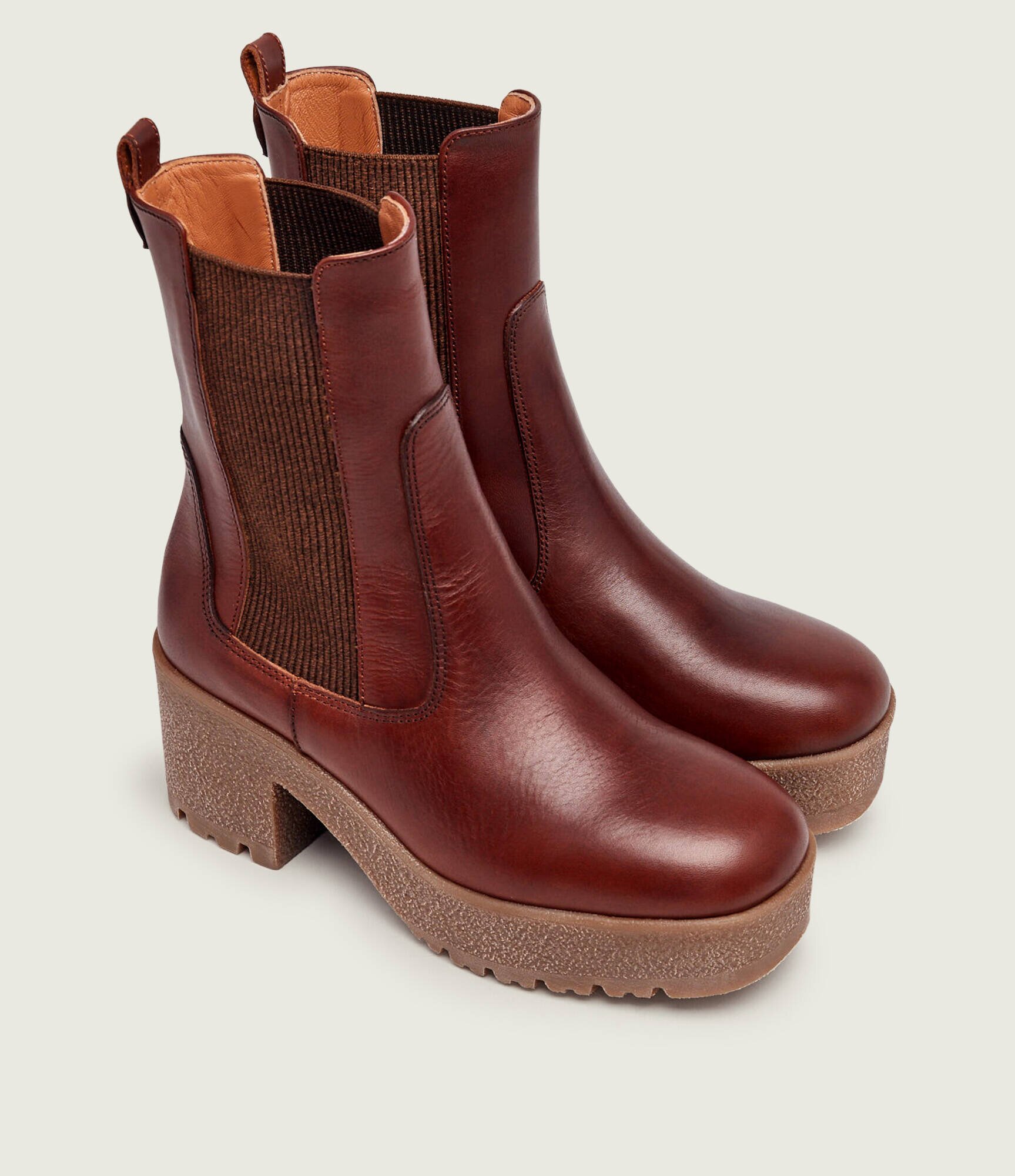 Weekend MaxMara De piele botine cu toc Wkamacro