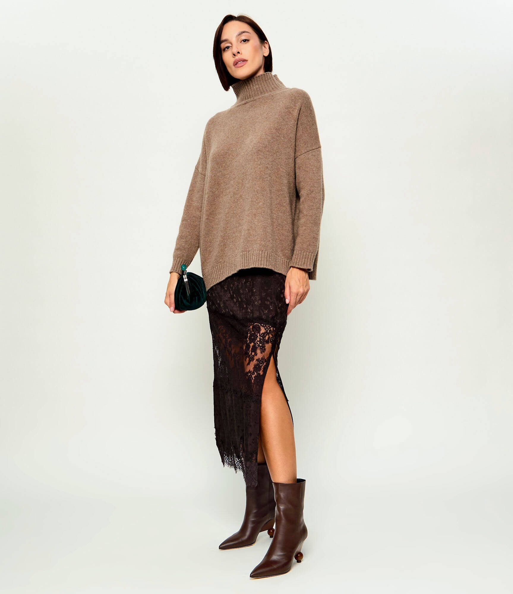 Weekend MaxMara De piele botine cu toc Wkarollio