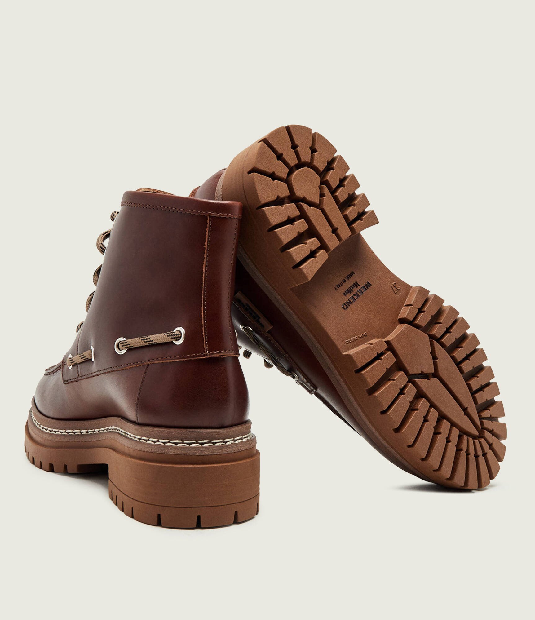 Weekend MaxMara De piele botine Wkapantone