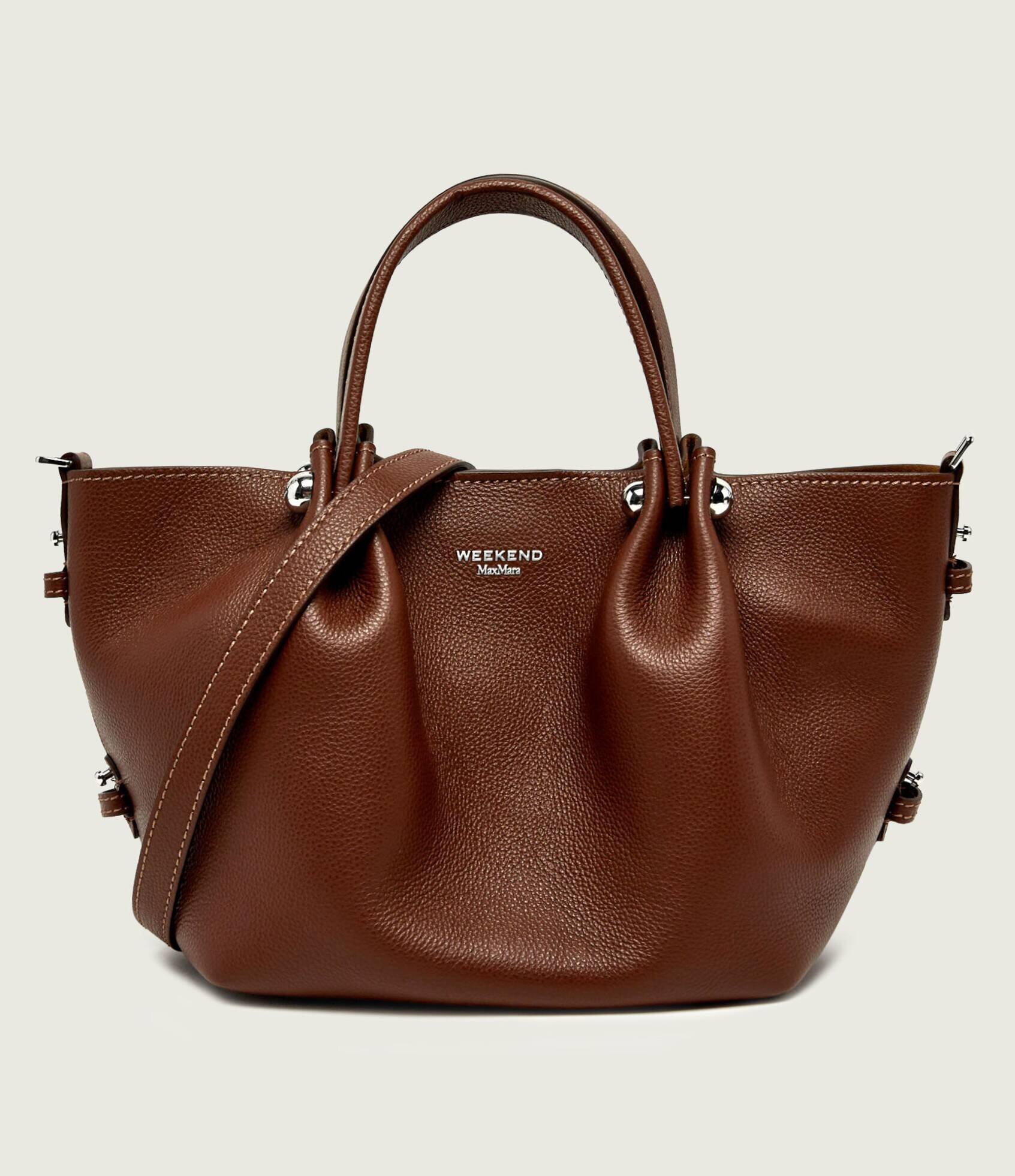 Weekend MaxMara De piele cufăr + borsetă Wkadritto