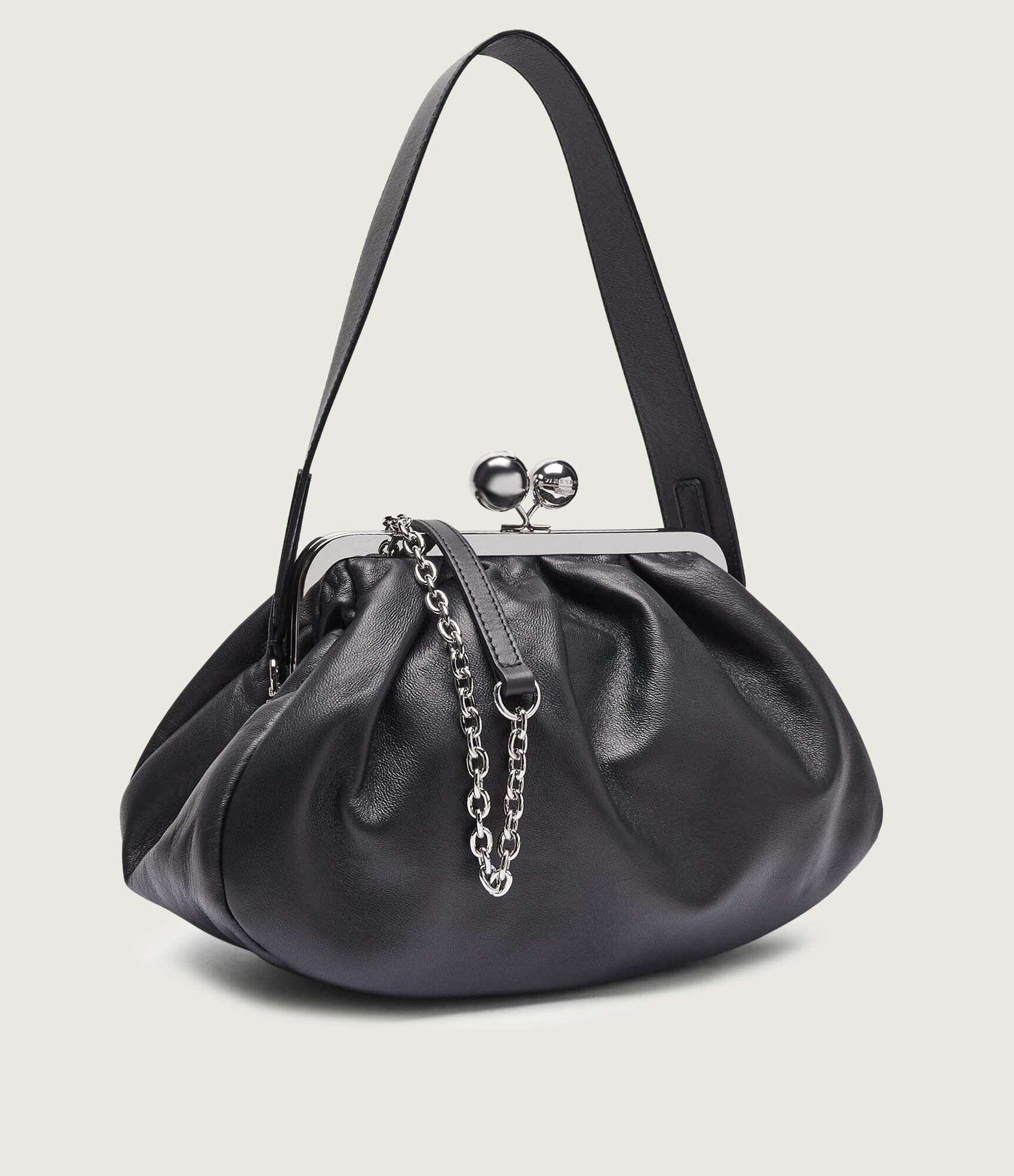 Weekend MaxMara De piele geantă pe umăr CUBICO Pasticcino