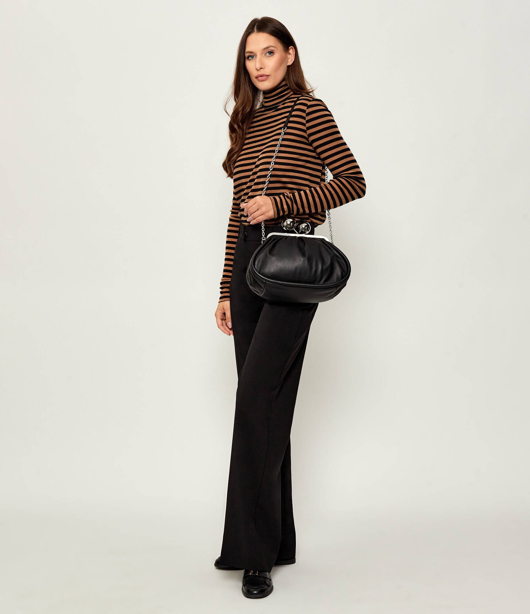 Weekend MaxMara De piele geantă pe umăr Milvanew Pasticcino