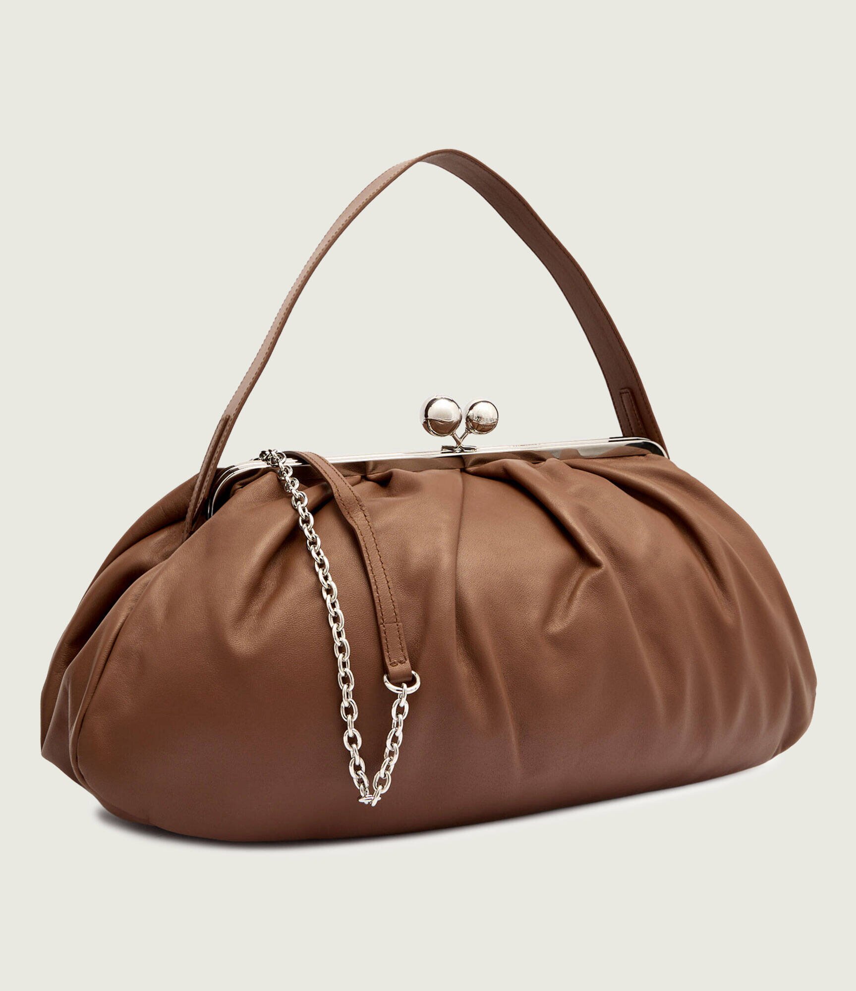 Weekend MaxMara De piele geantă pe umăr Pasticcino PROVINO