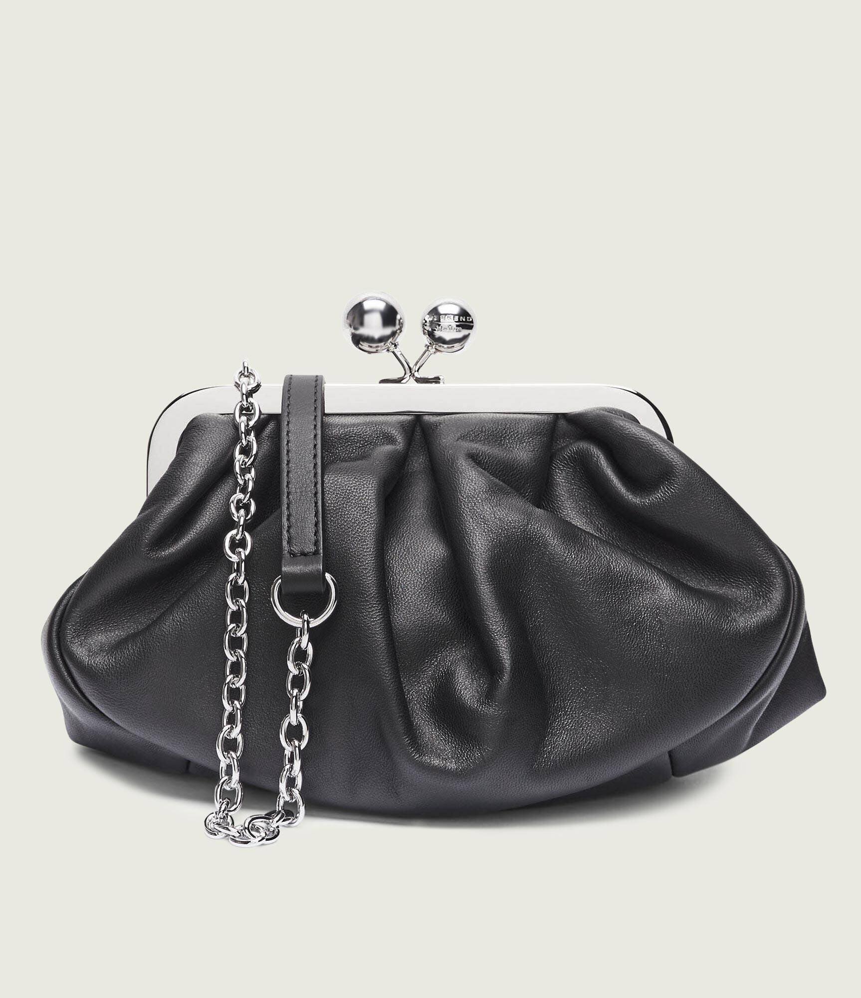 Weekend MaxMara De piele geantă pe umăr PRATI Pasticcino