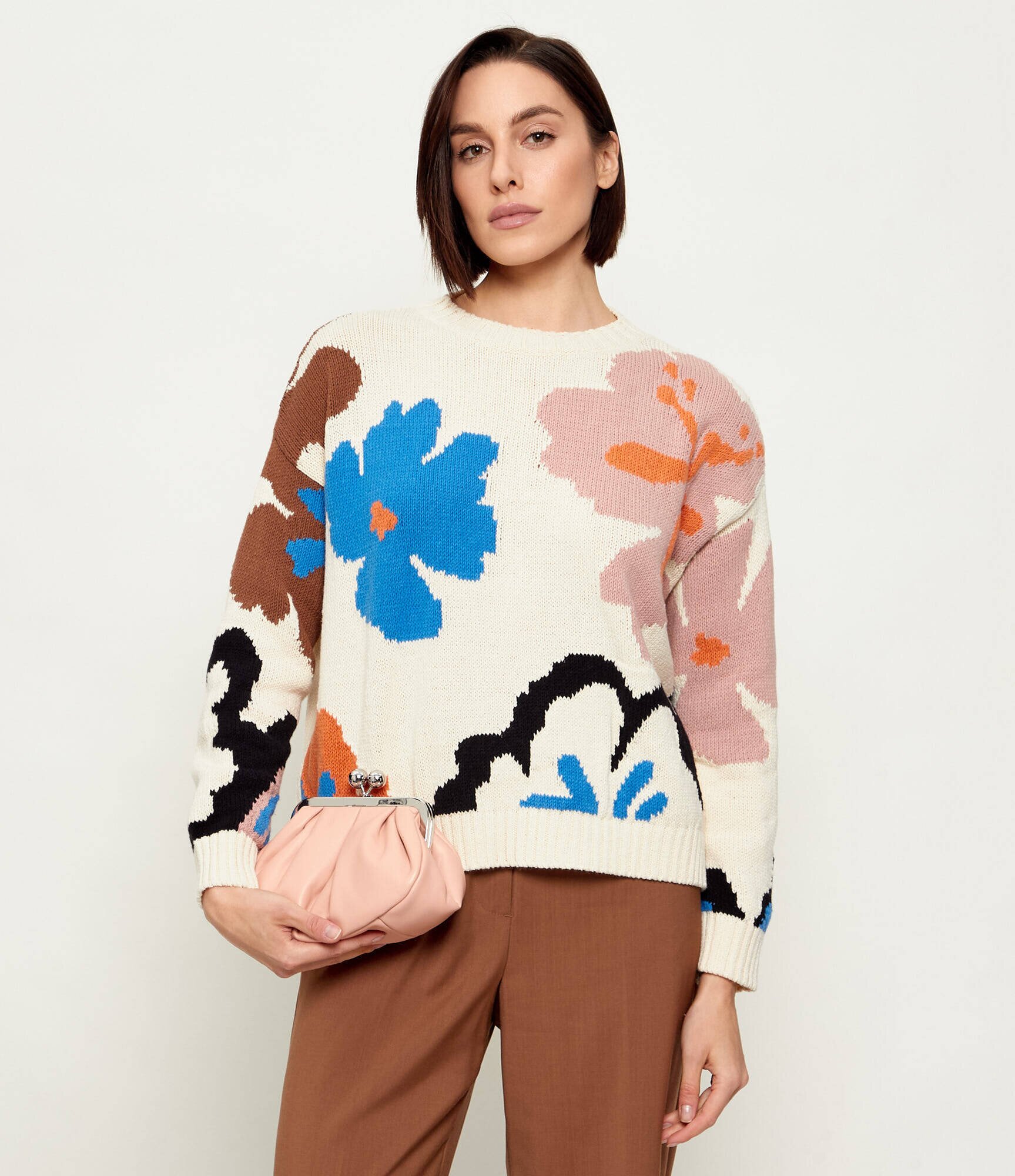 Weekend MaxMara De piele geantă pe umăr PRATI | Pasticcino