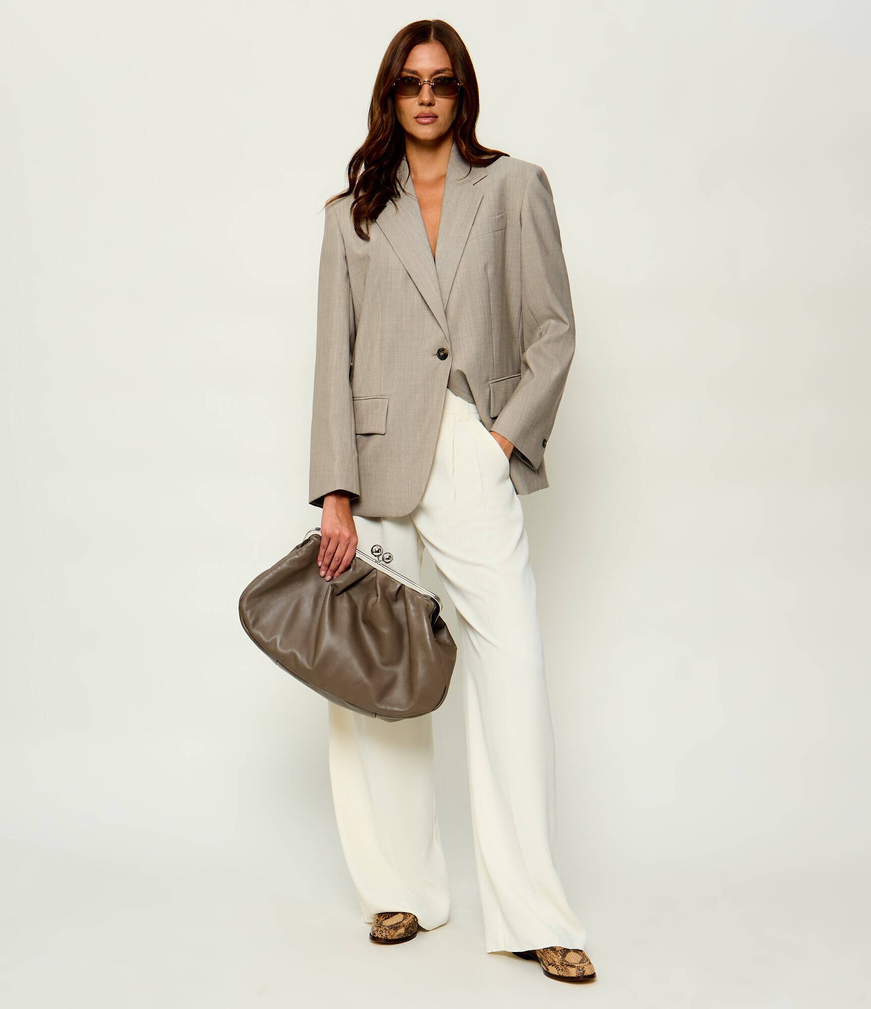Weekend MaxMara De piele geantă pe umăr Provino Pasticcino