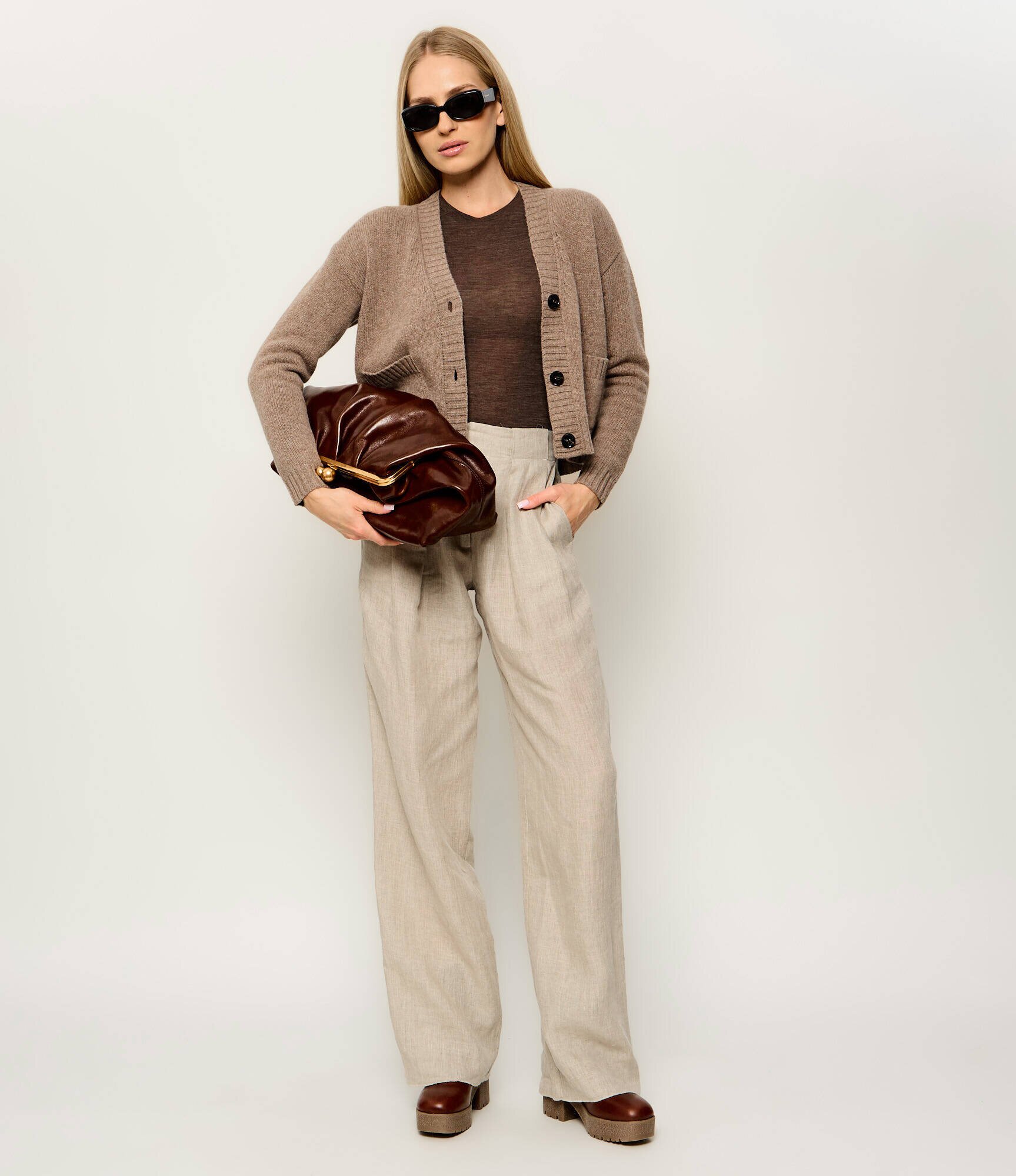 Weekend Max Mara De piele geantă pe umăr Wkamirte Pasticcino | x Robert Rabensteiner