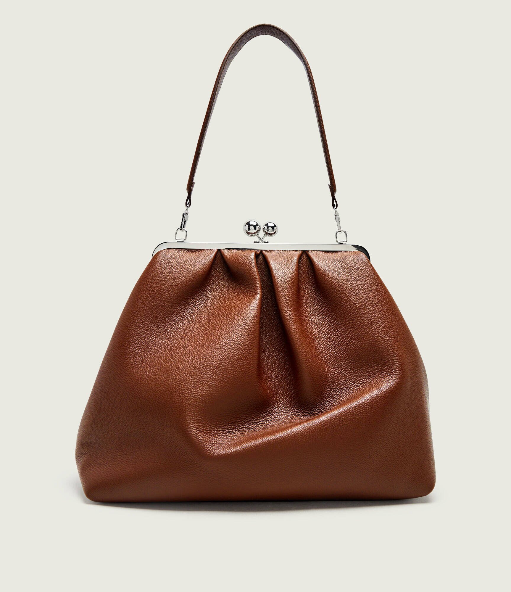 Weekend MaxMara De piele geantă shopper Wkabambola Pasticcino