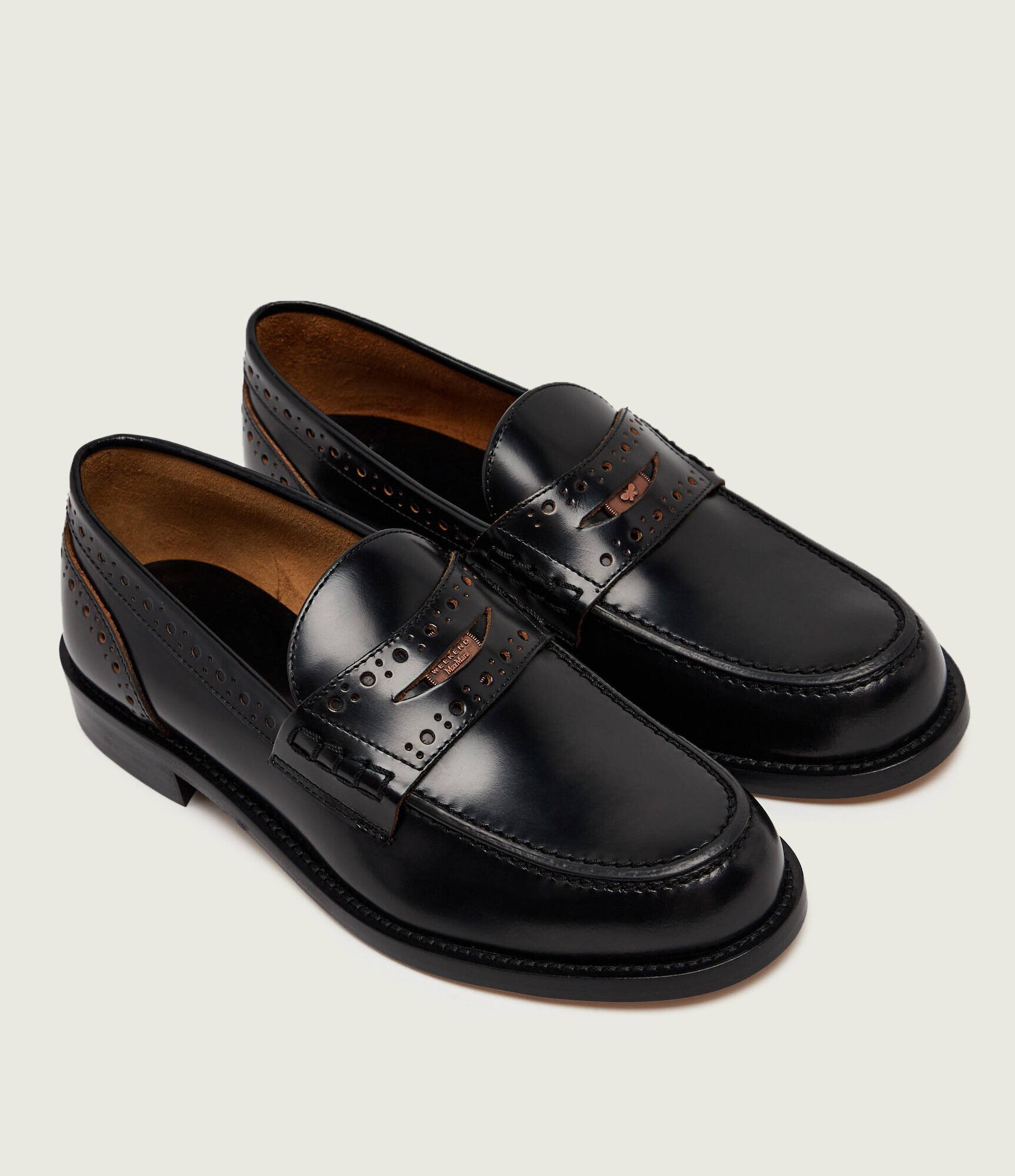 Weekend MaxMara De piele pantofi loafer Wkacolomba