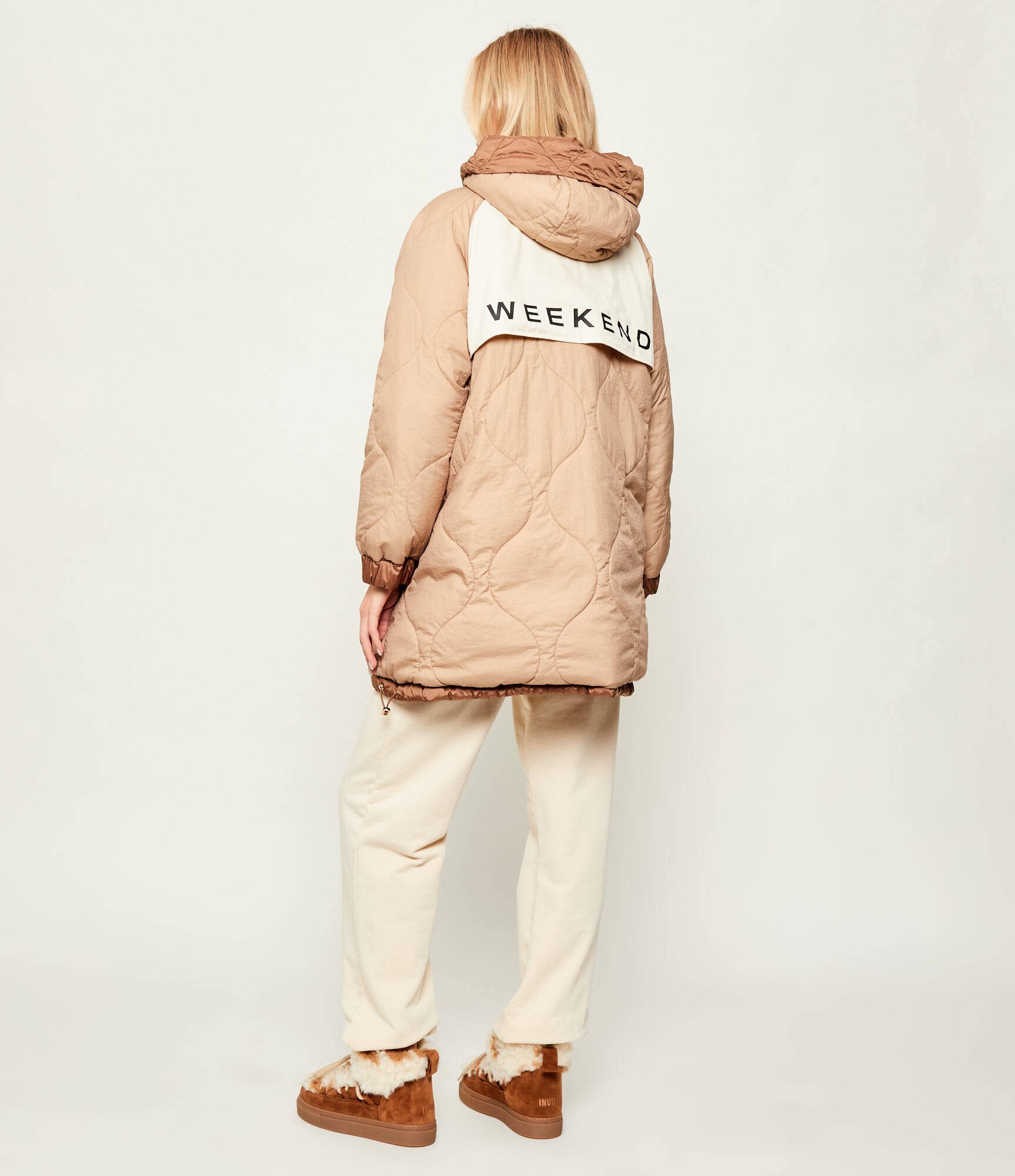 Weekend MaxMara De puf cu două fețe geacă ANFORA | Loose fit