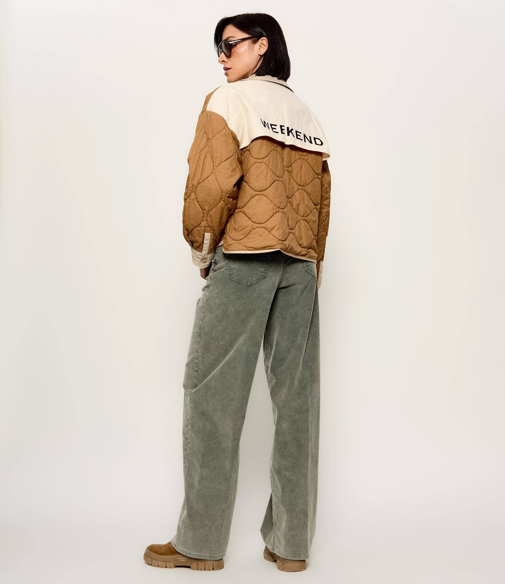 Weekend MaxMara Geacă cu două fețe Wkdsughero | regular fit cu adaos de lână