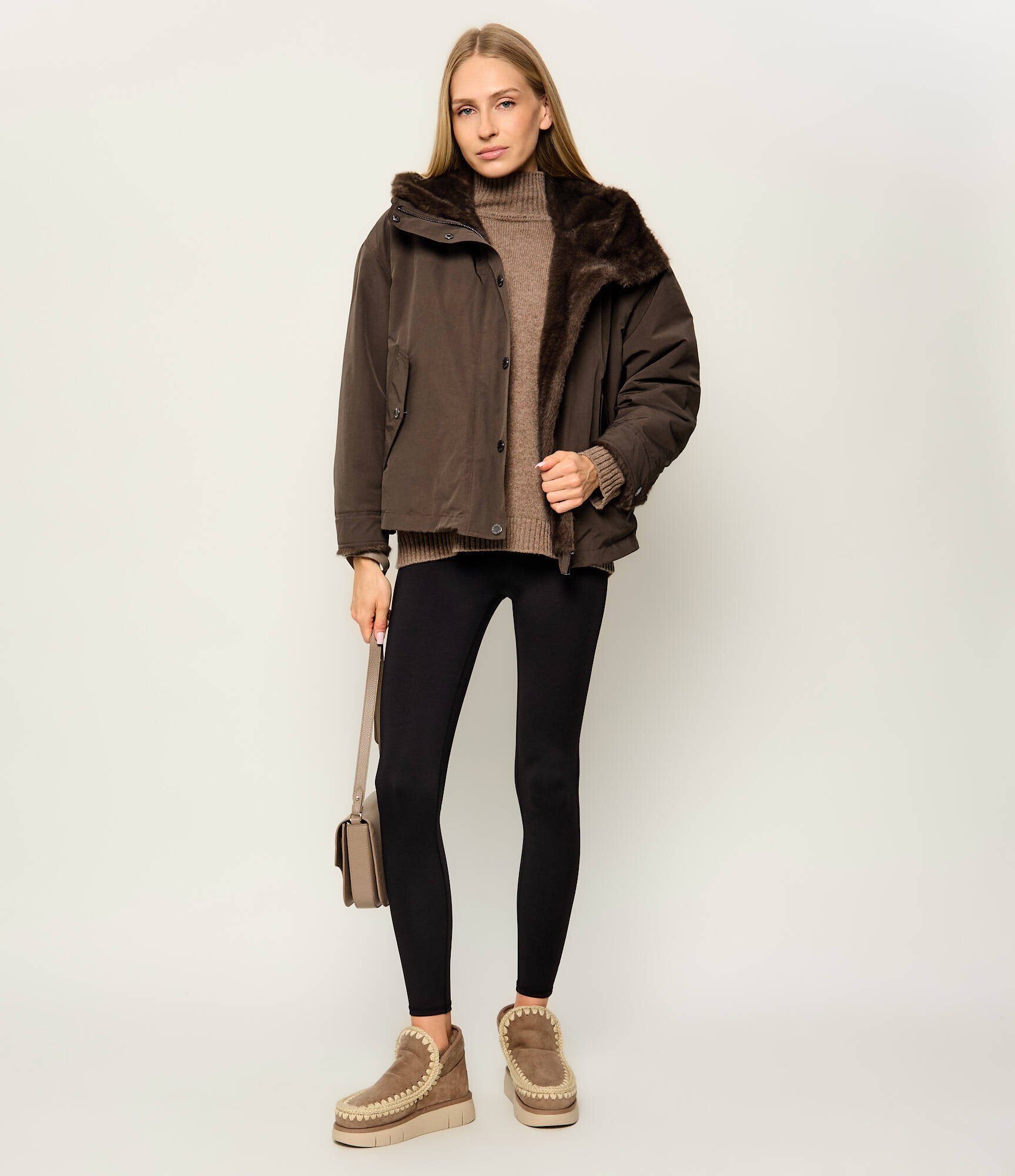 Weekend MaxMara Geacă cu două fețe Wkdzanna | Relaxed fit | shearling