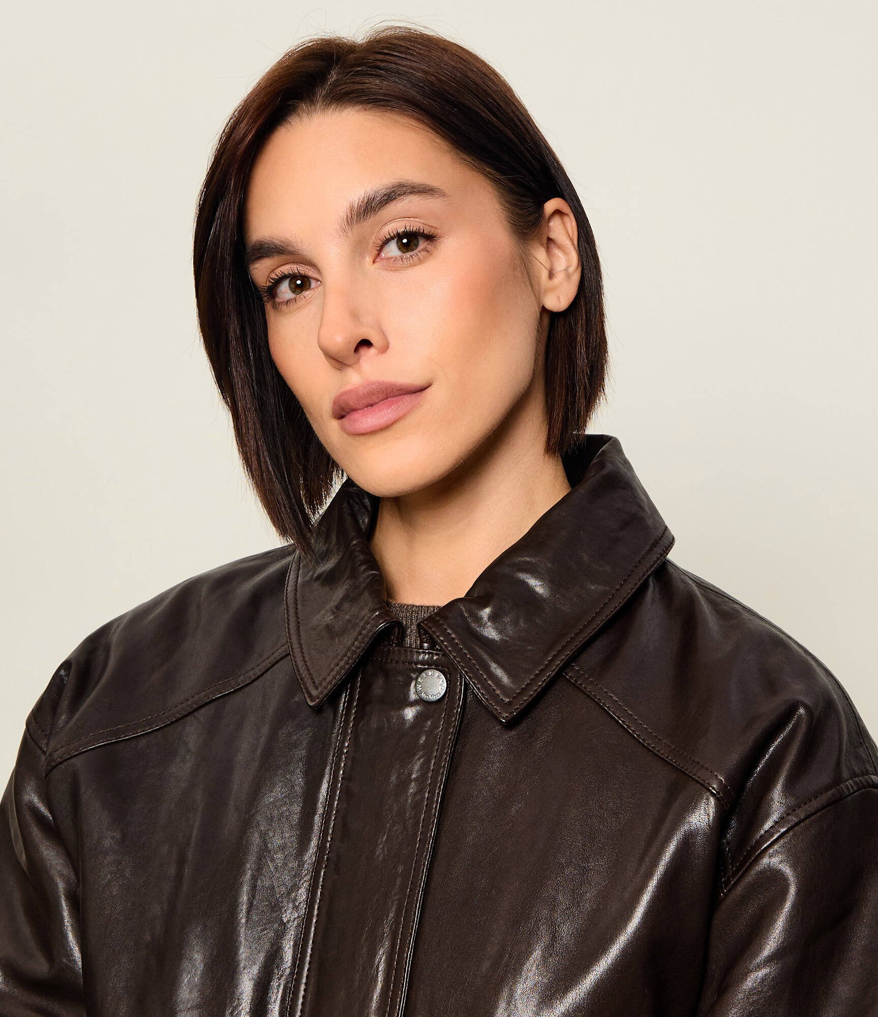 Weekend MaxMara Geacă de piele Wkdcalata| shearling | Loose fit cu adaos de lână