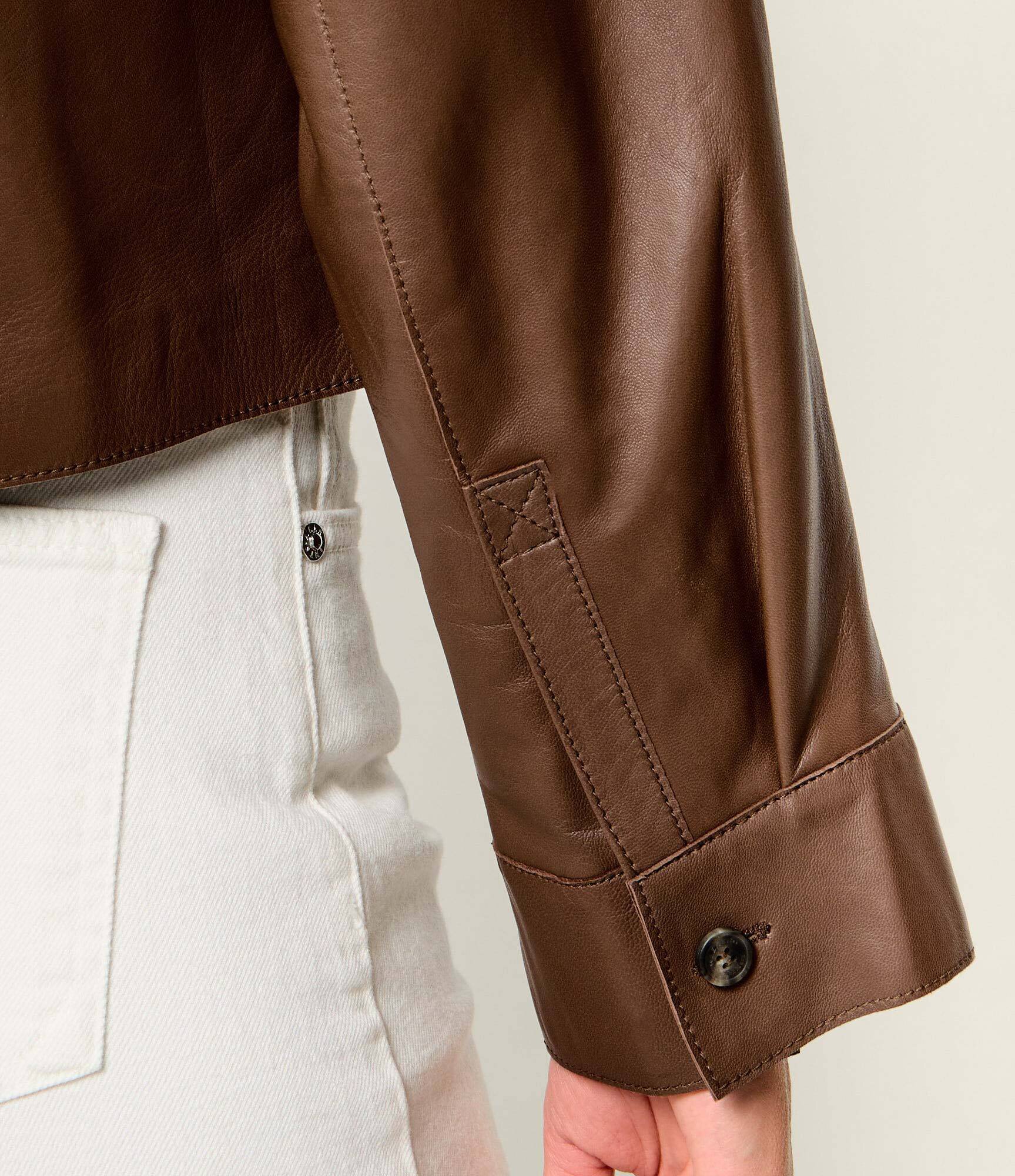 Weekend MaxMara Geacă de piele Wkdpiovra | Cropped Fit