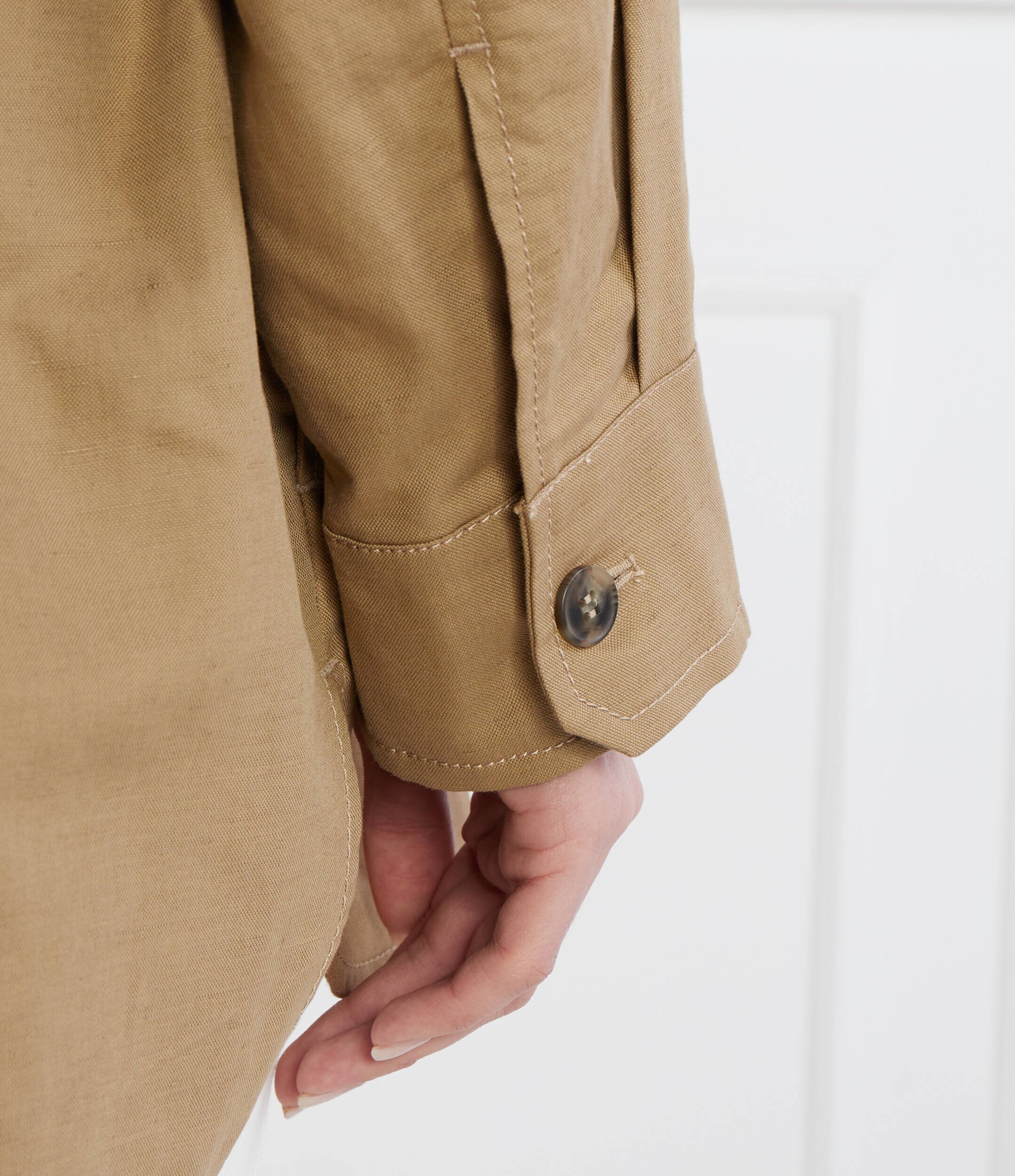 Weekend MaxMara Geacă Vicario | Relaxed fit | cu adaos de in