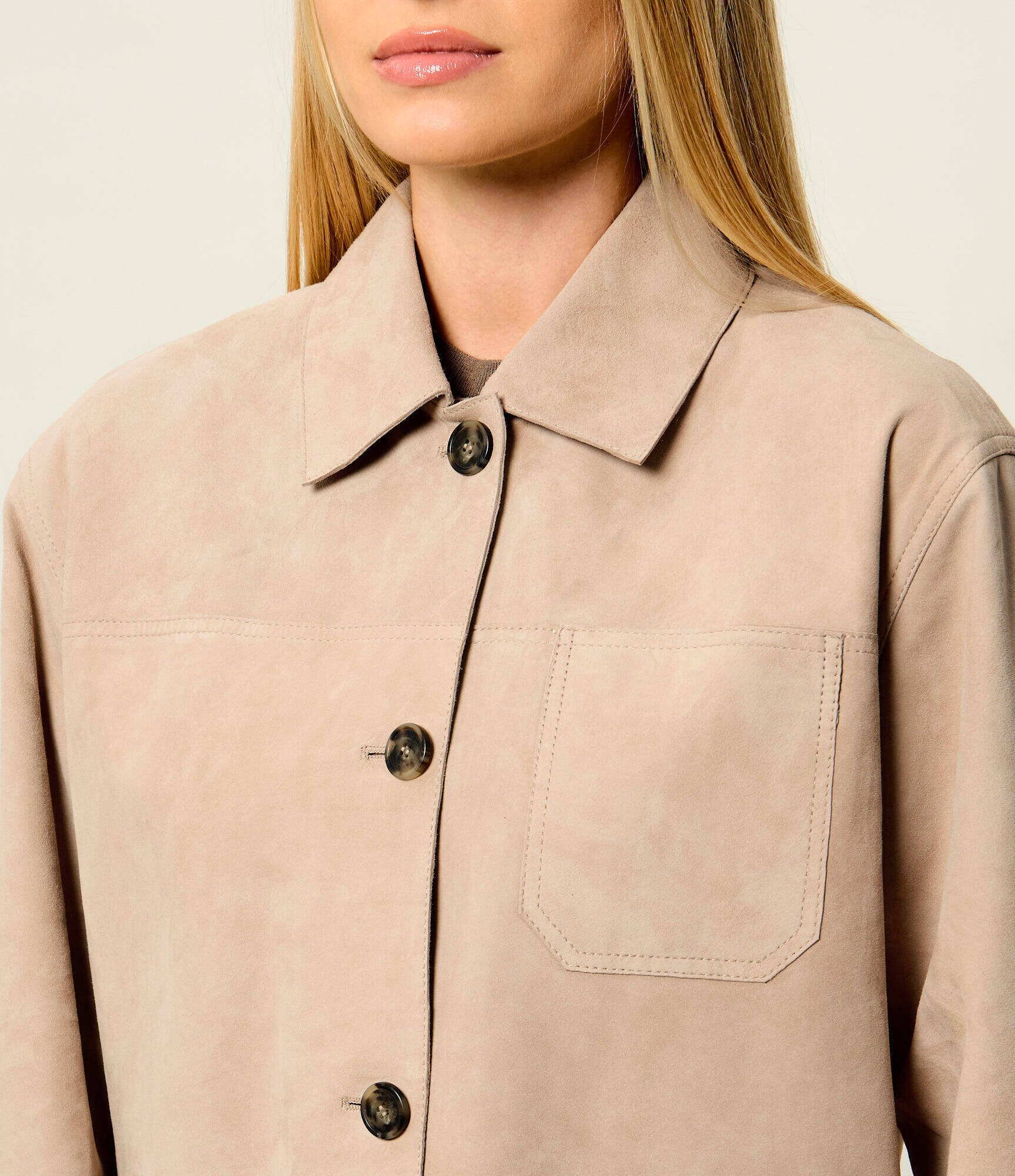 Weekend MaxMara Geacă Wkdghiera | regular fit | piele întoarsă