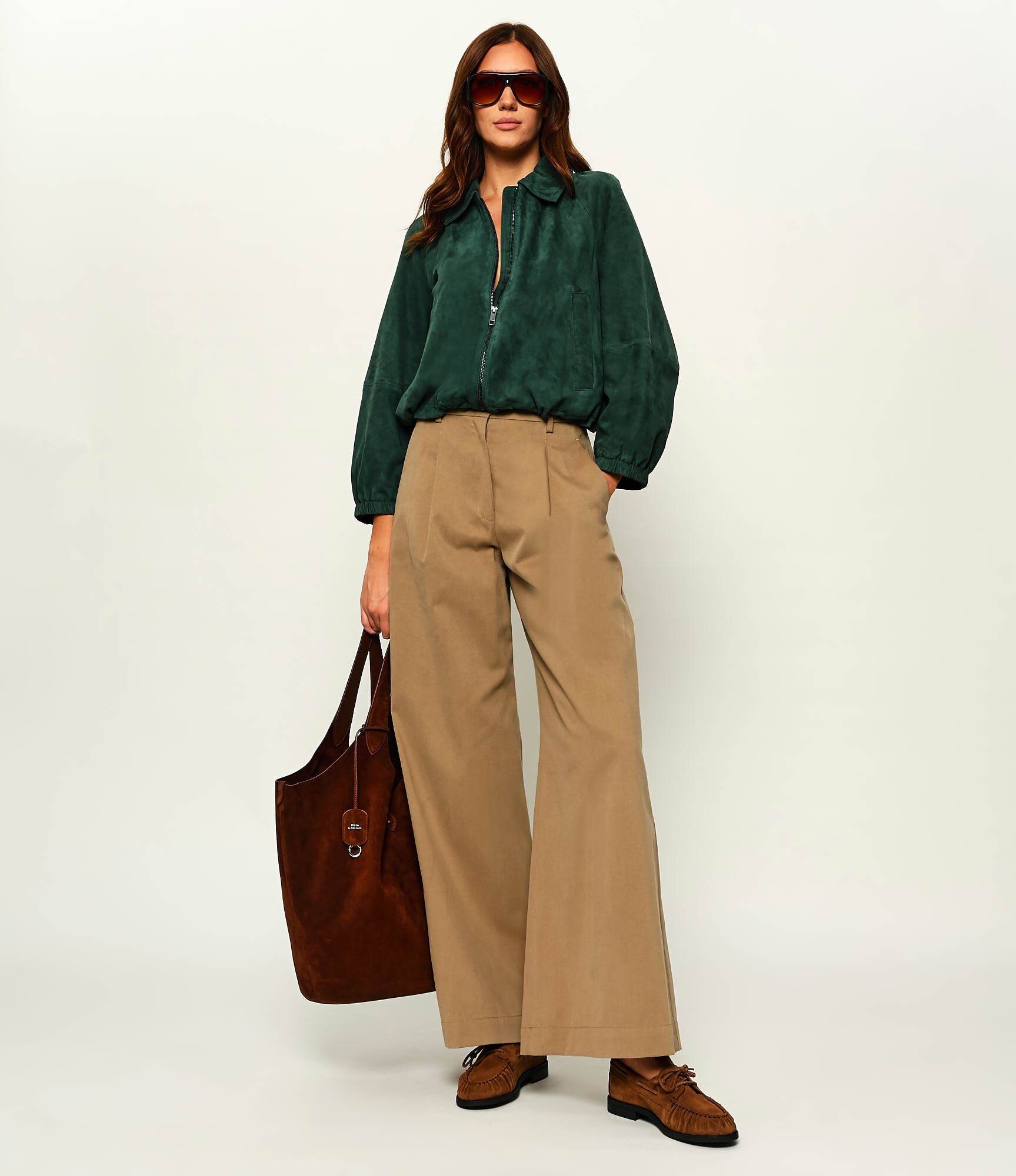 Weekend MaxMara Geacă Wkdzuppa | regular fit | piele întoarsă