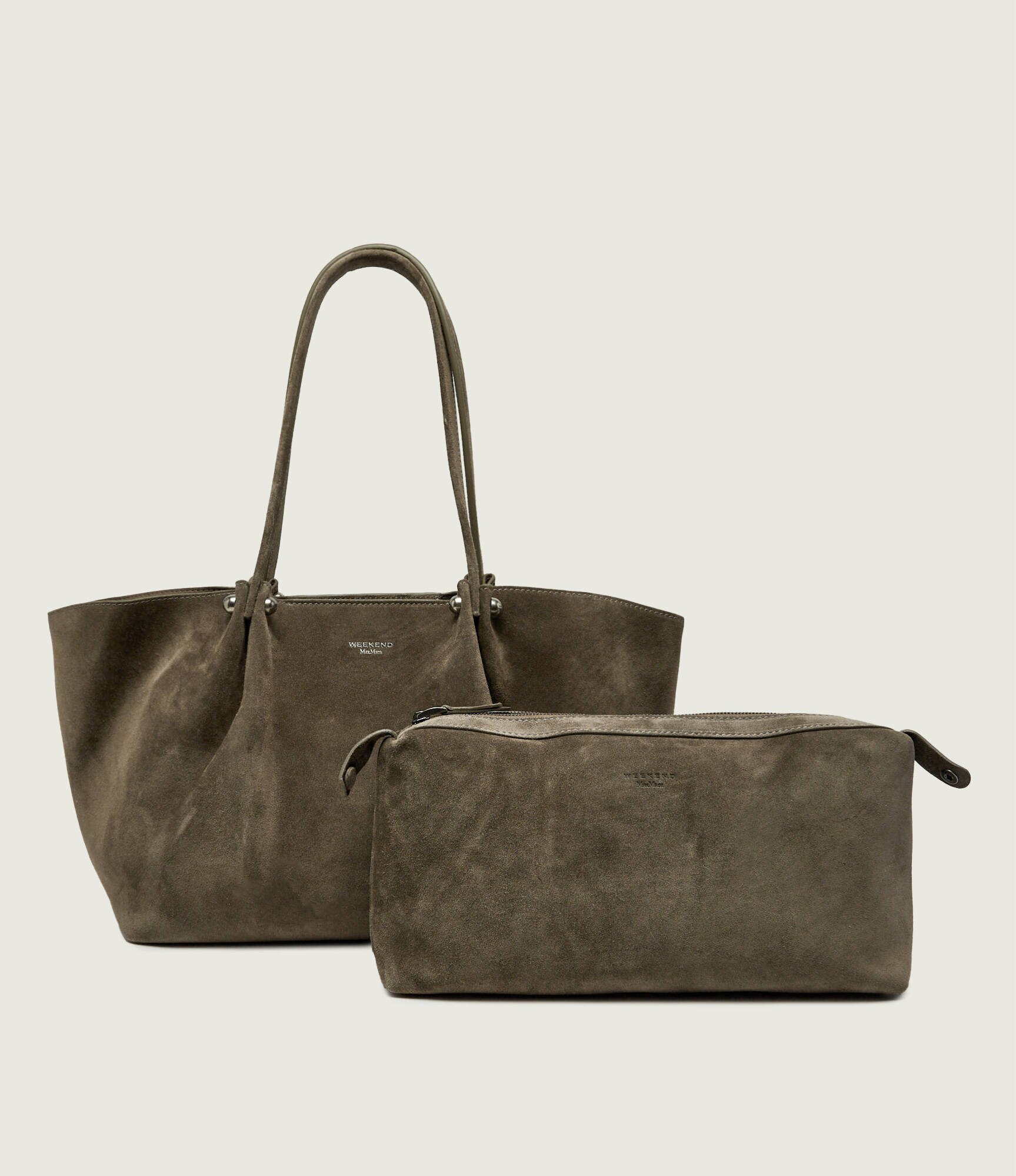 Weekend Max Mara Geantă shopper + borsetă Wkapesi | piele întoarsă