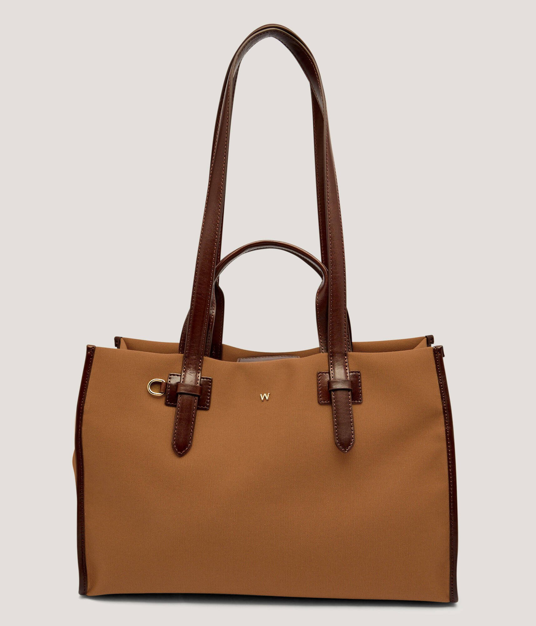 Weekend MaxMara Geantă shopper Gianna cu adaos de piele