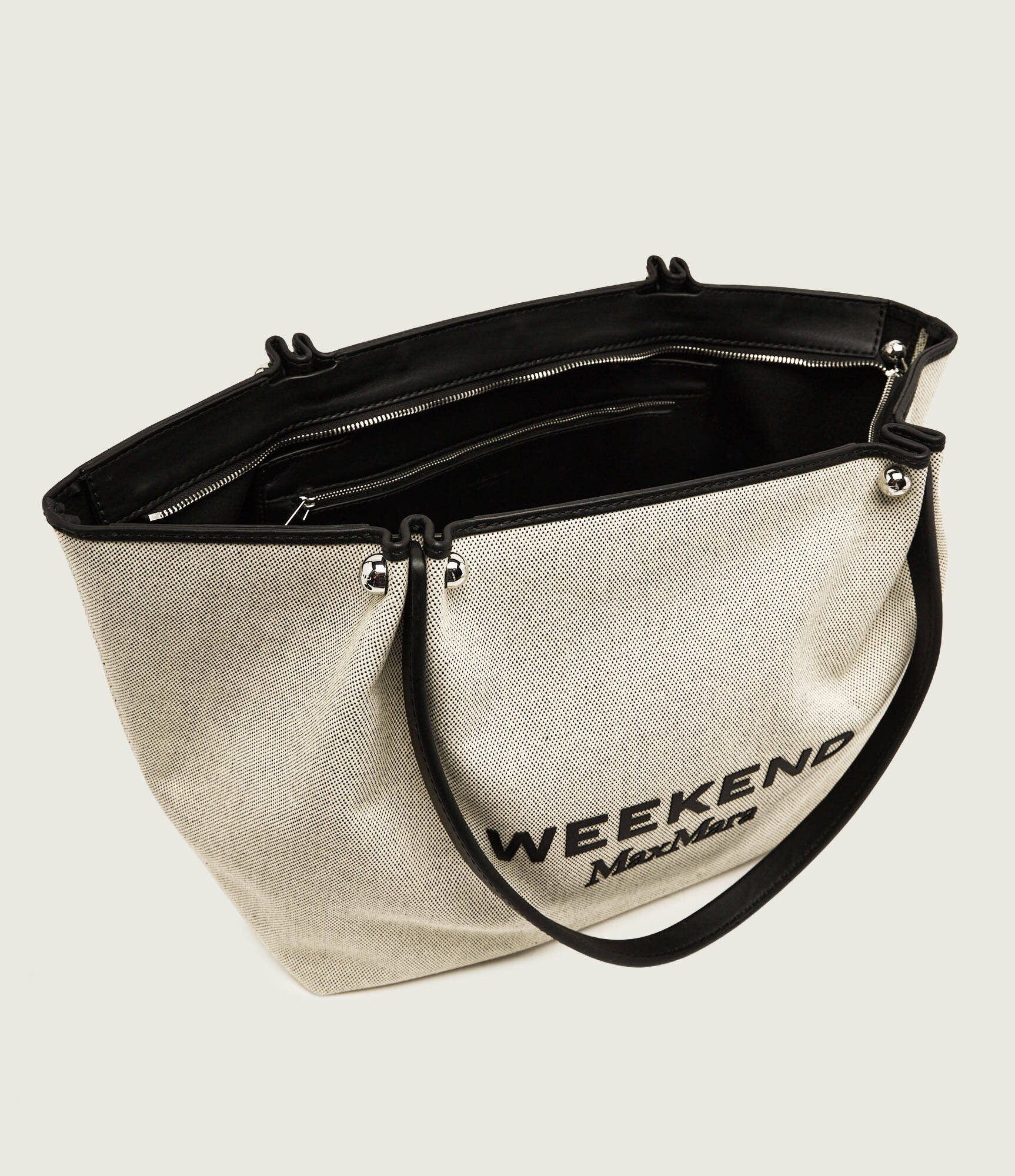 Weekend MaxMara Geantă shopper Wkagetto cu adaos de piele