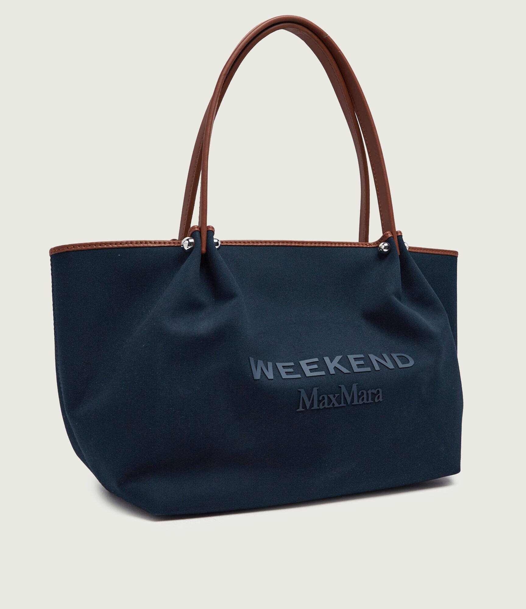 Weekend MaxMara Geantă shopper Wkagetto cu adaos de piele
