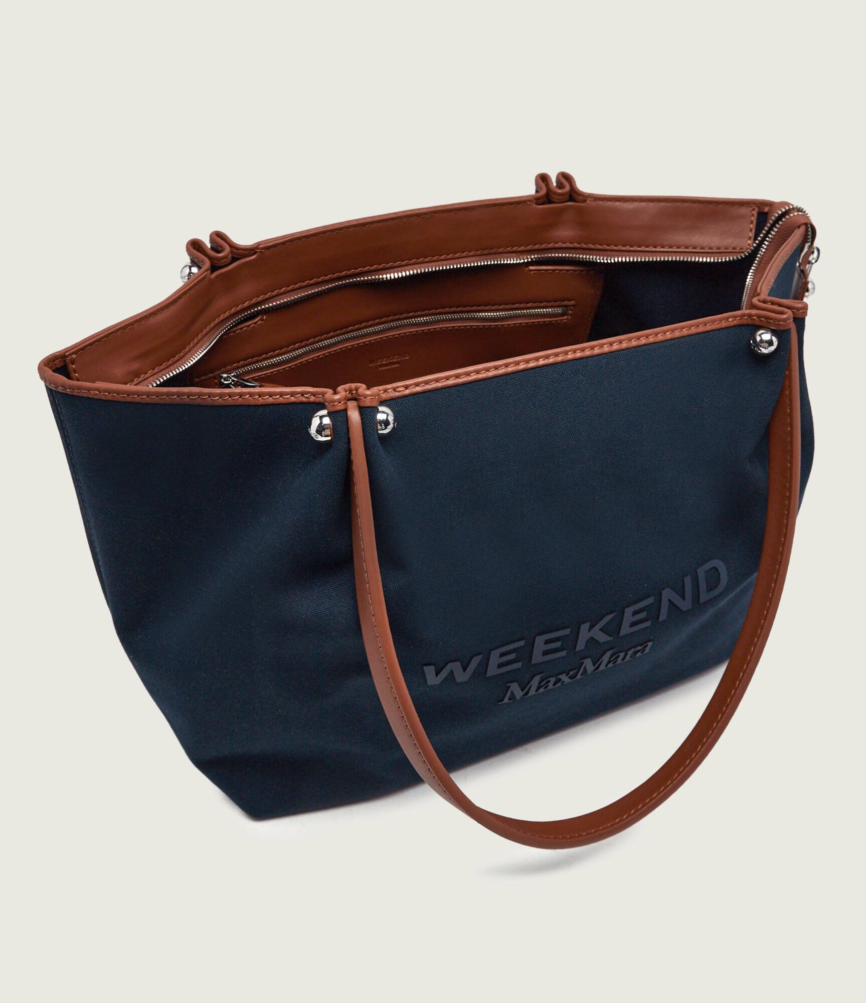 Weekend MaxMara Geantă shopper Wkagetto cu adaos de piele