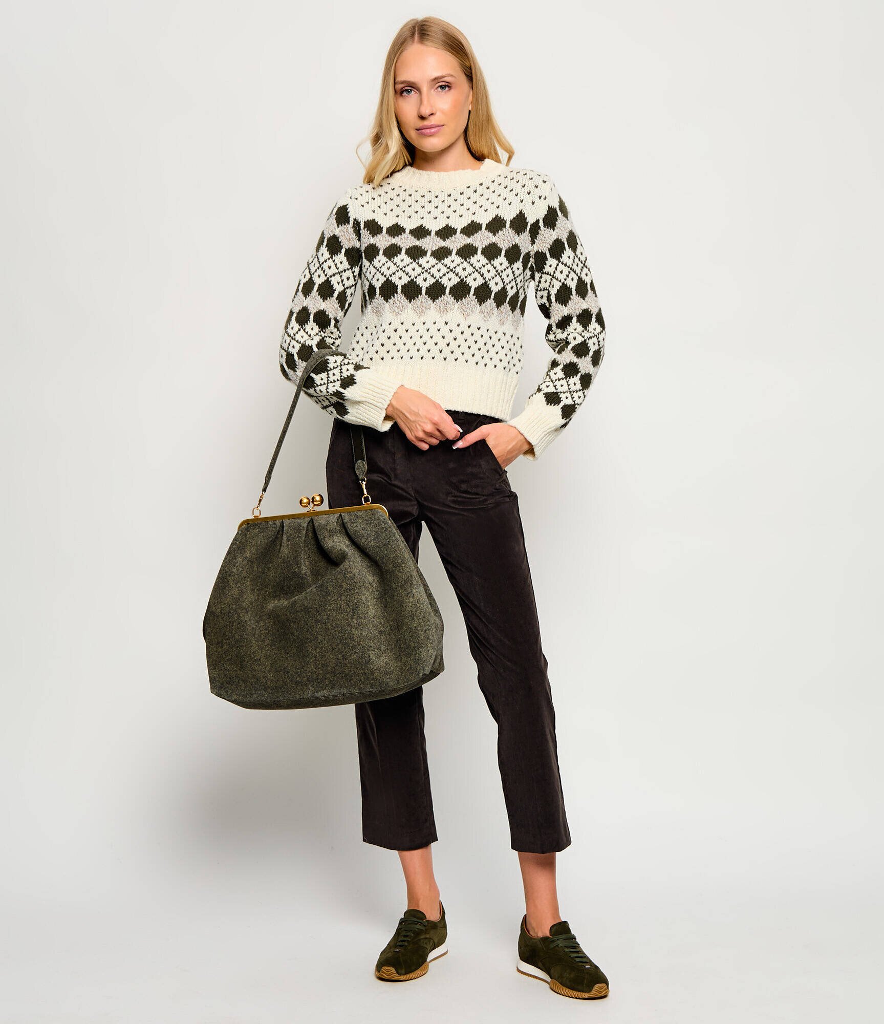 Weekend Max Mara Geantă shopper Wkautile Pasticcino| x Robert Rabensteiner | piele întoarsă