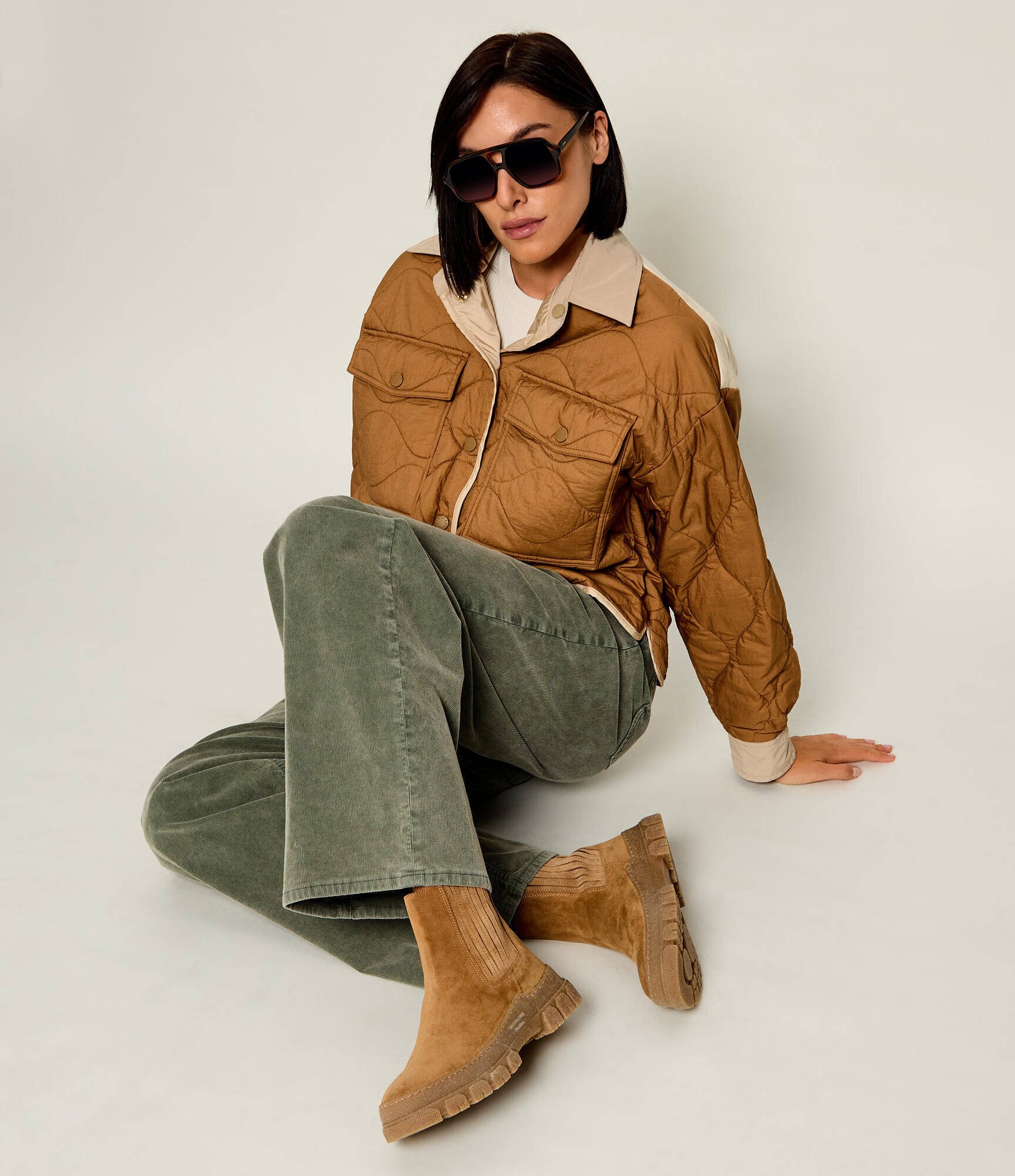 Weekend MaxMara Ghete chelsea Genepi | piele întoarsă