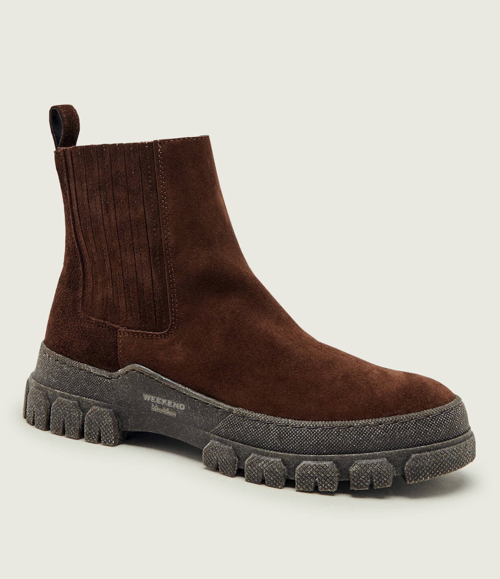 Weekend MaxMara Ghete chelsea Genepi | piele întoarsă