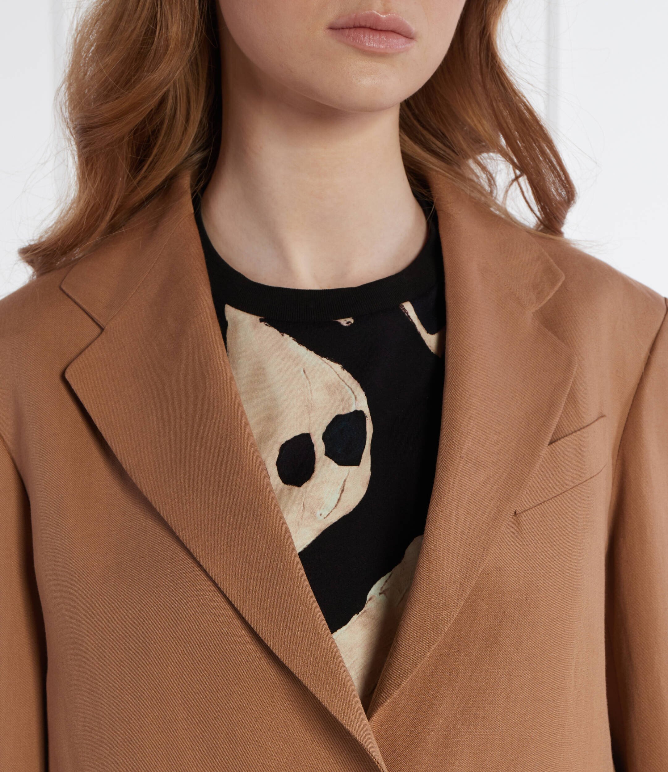 Weekend MaxMara Jachetă | Cropped Fit | cu adaos de in