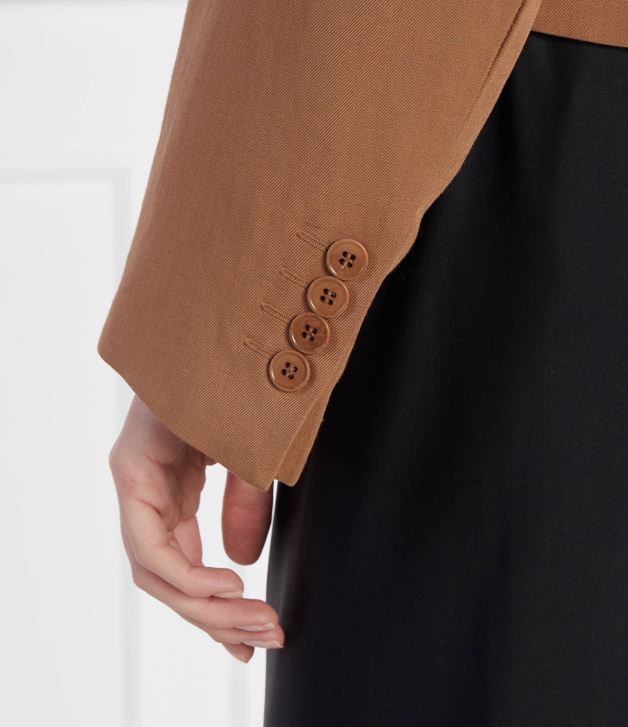 Weekend MaxMara Jachetă | Cropped Fit | cu adaos de in