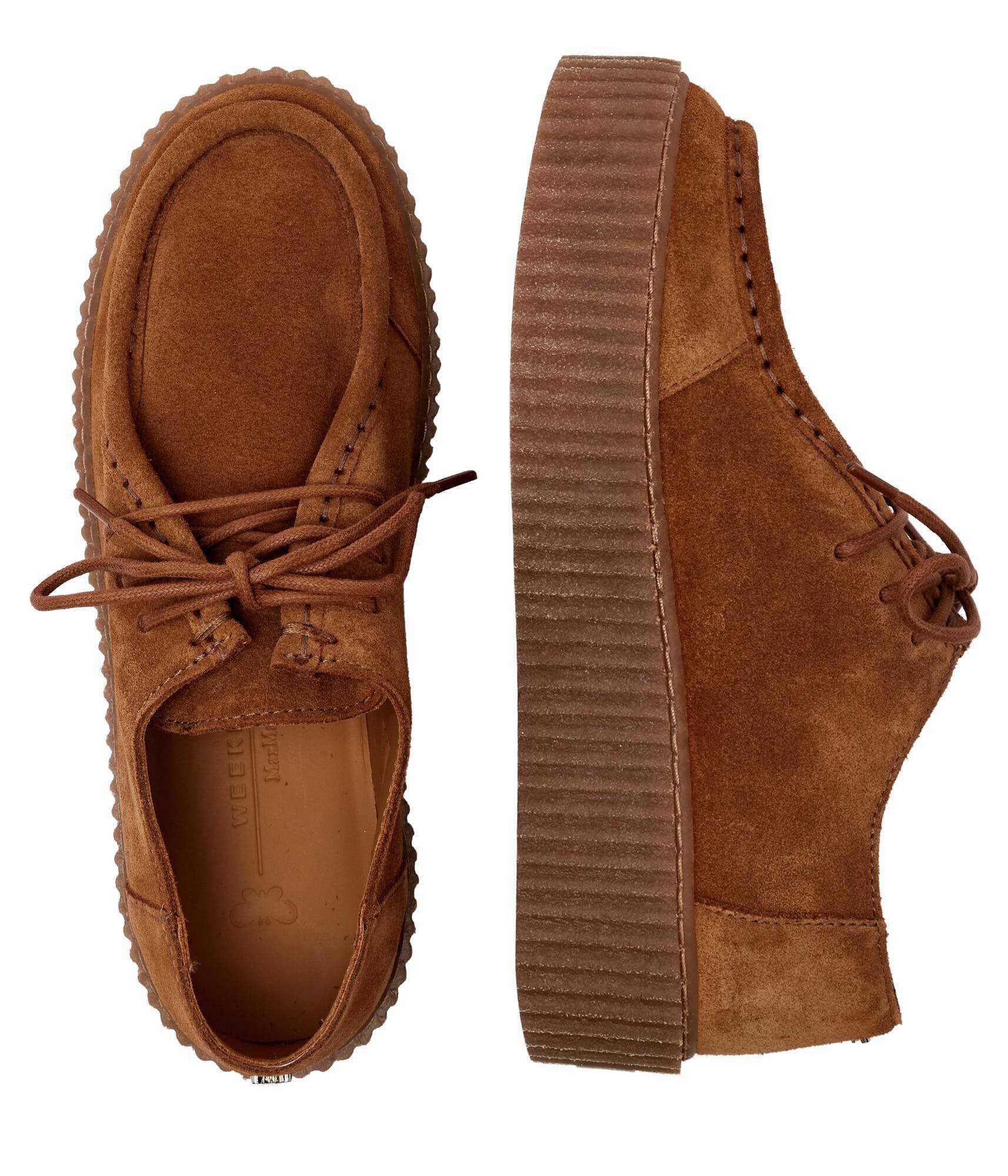 Weekend MaxMara Mocasini KAPOK | piele întoarsă