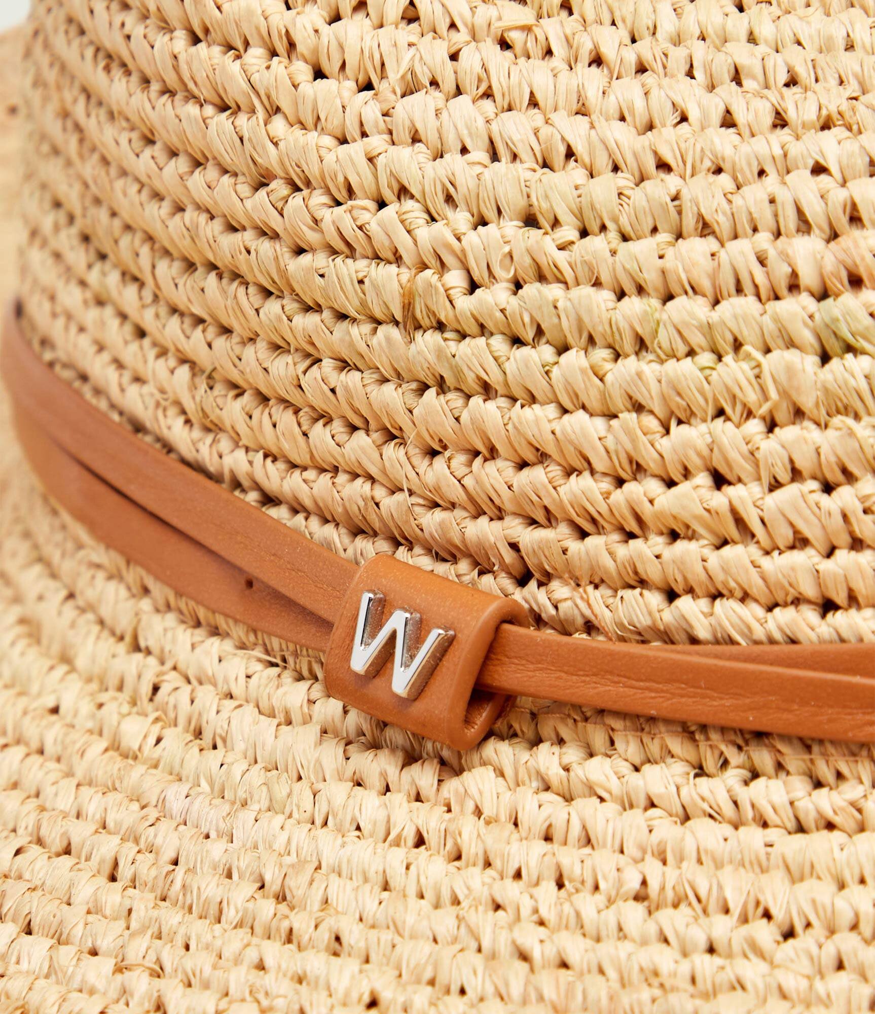 Weekend MaxMara Pălărie Wkagalante cu adaos de piele