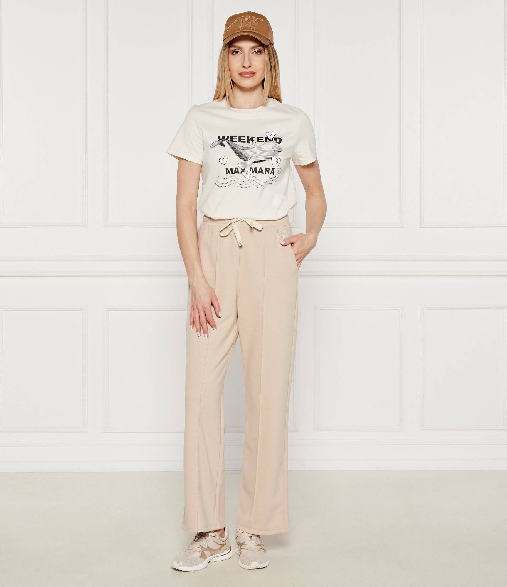 Weekend MaxMara Pantaloni de trening Folk | flare fit