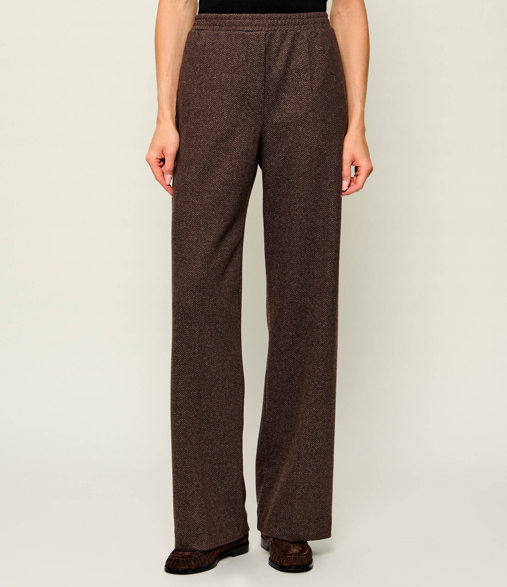Weekend MaxMara Pantaloni Wkdeditta | Relaxed fit cu adaos de lână
