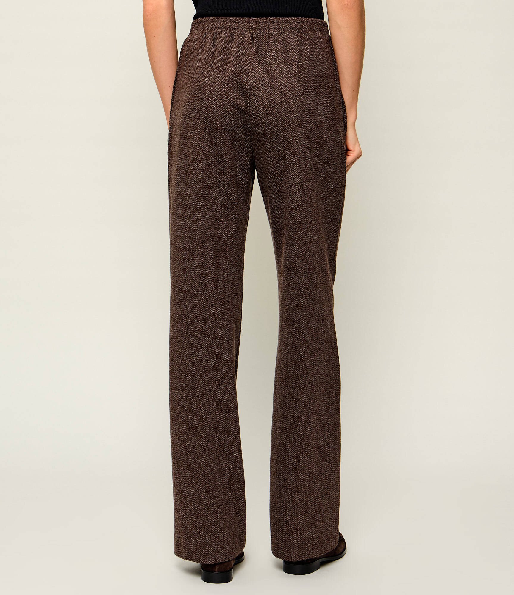 Weekend MaxMara Pantaloni Wkdeditta | Relaxed fit cu adaos de lână