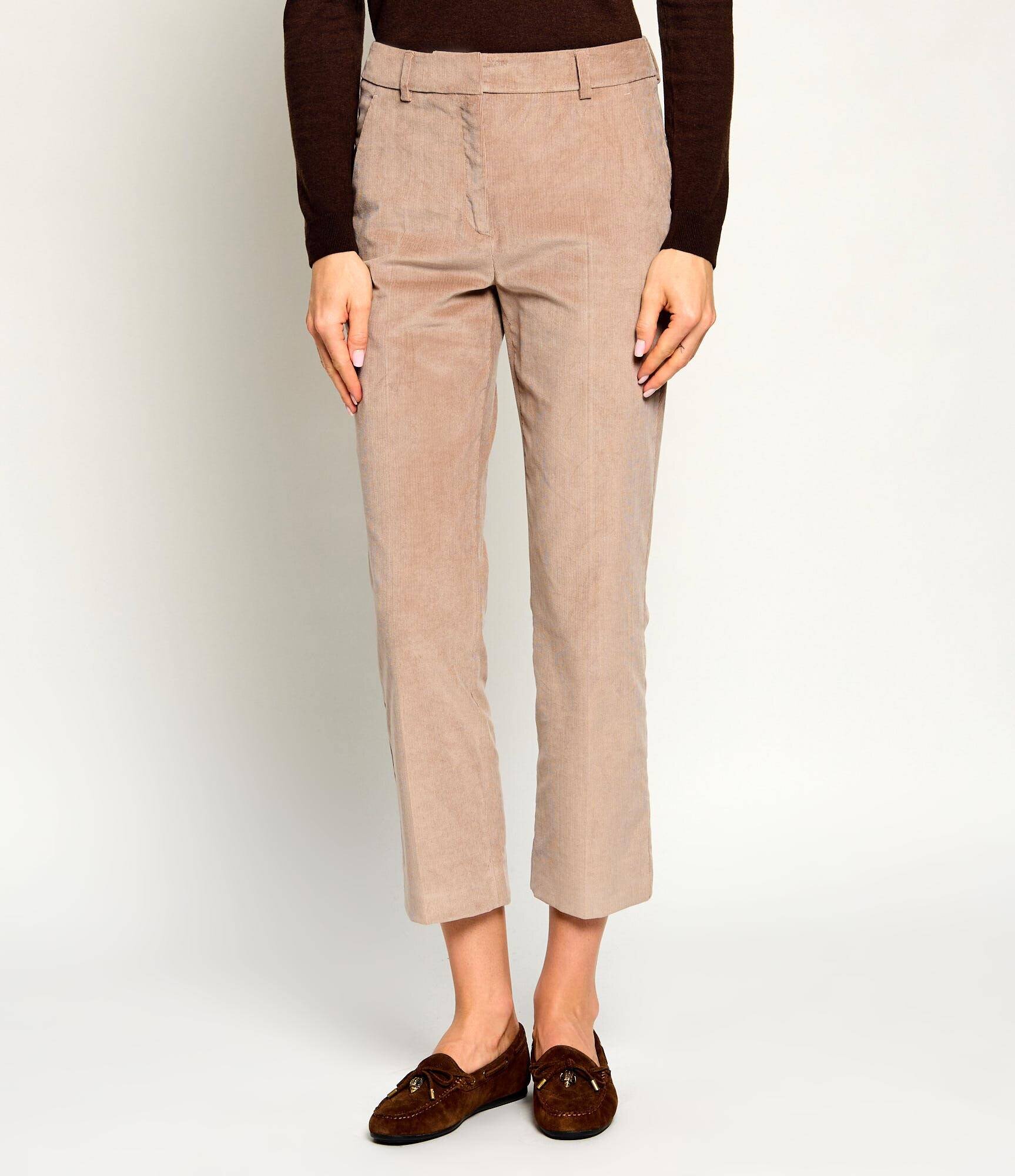 Weekend MaxMara Pantaloni Wkdmarruca | Slim Fit | catifea reiată