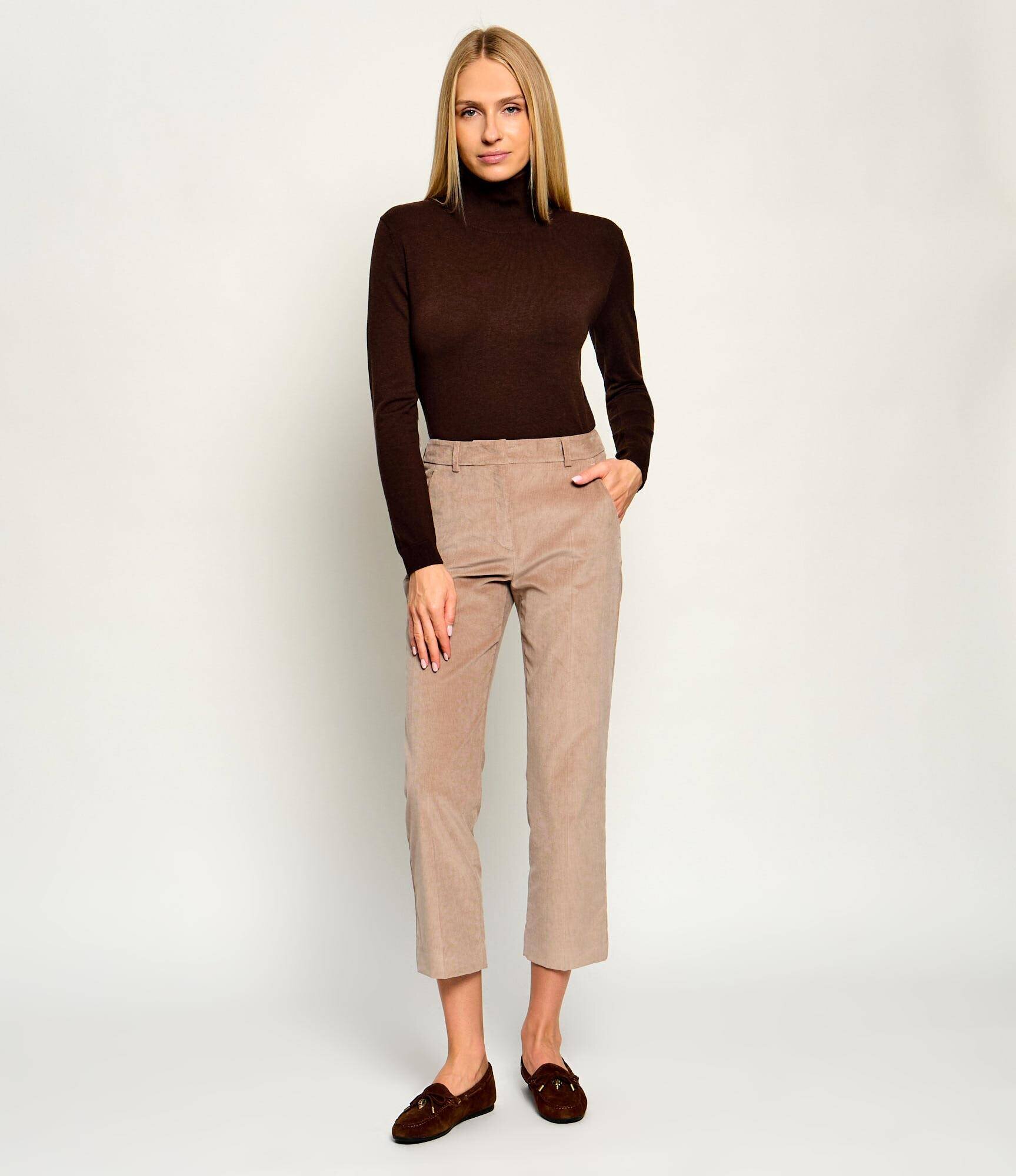 Weekend MaxMara Pantaloni Wkdmarruca | Slim Fit | catifea reiată