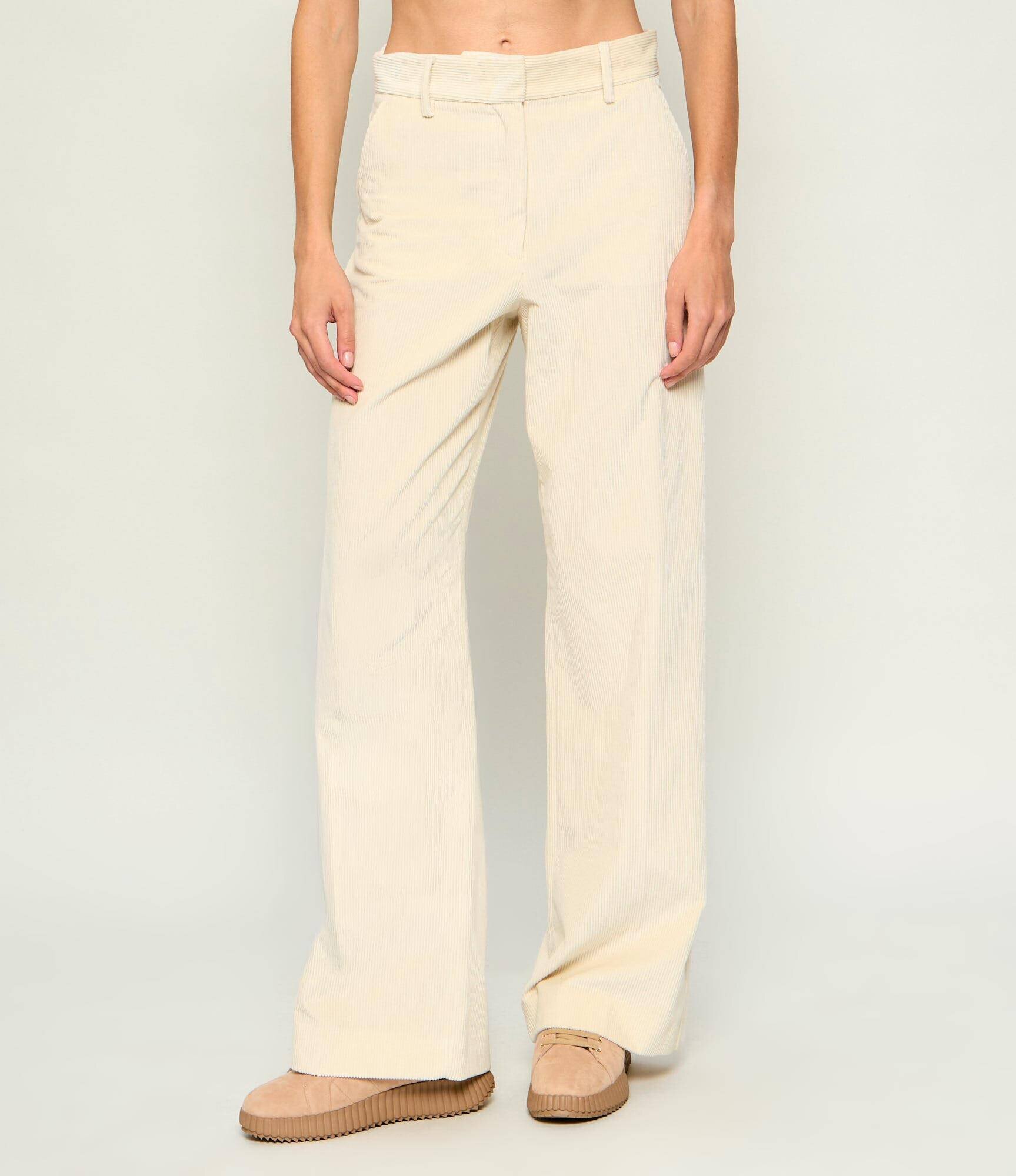 Weekend MaxMara Pantaloni Wkdtania | regular fit | catifea reiată