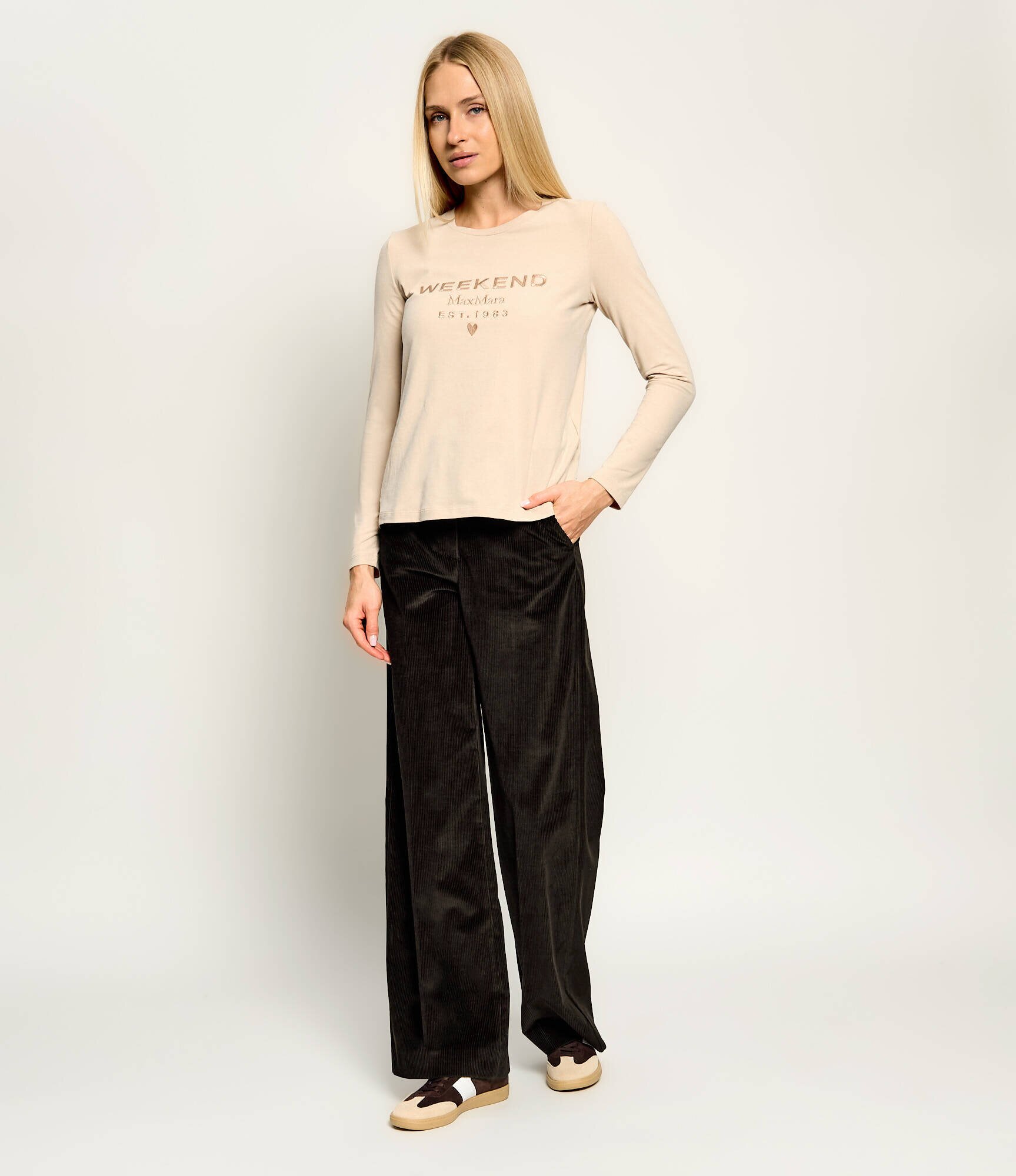Weekend Max Mara Pantaloni Wkdtania | regular fit | catifea reiată