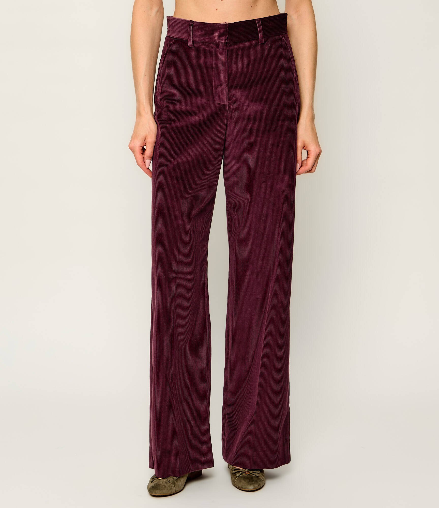 Weekend Max Mara Pantaloni Wkdtania | regular fit | catifea reiată