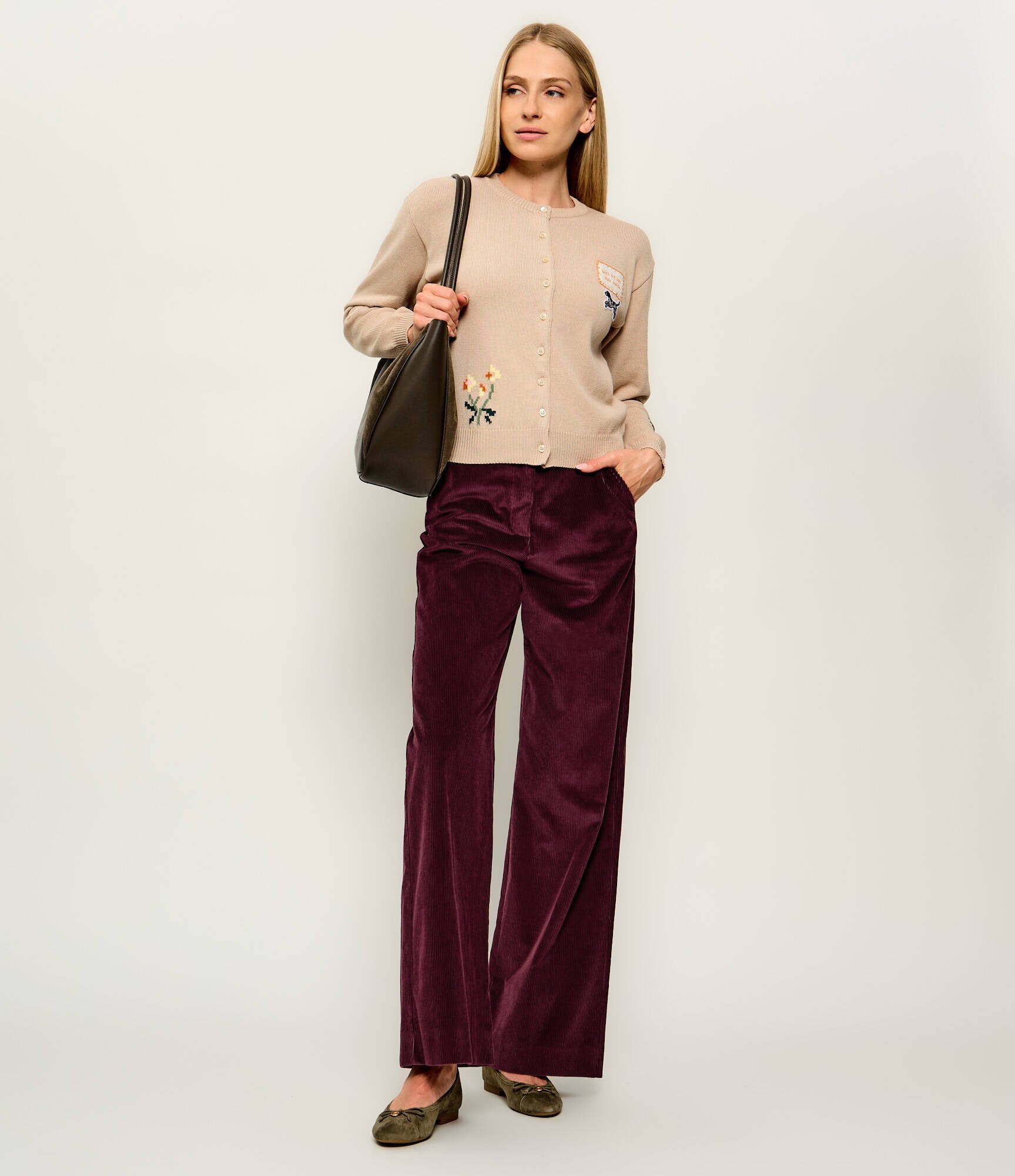 Weekend Max Mara Pantaloni Wkdtania | regular fit | catifea reiată
