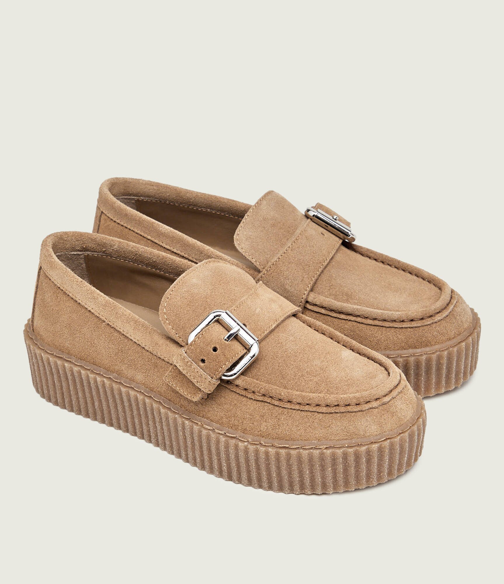 Weekend MaxMara Pantofi loafer Wkanavetta | piele întoarsă