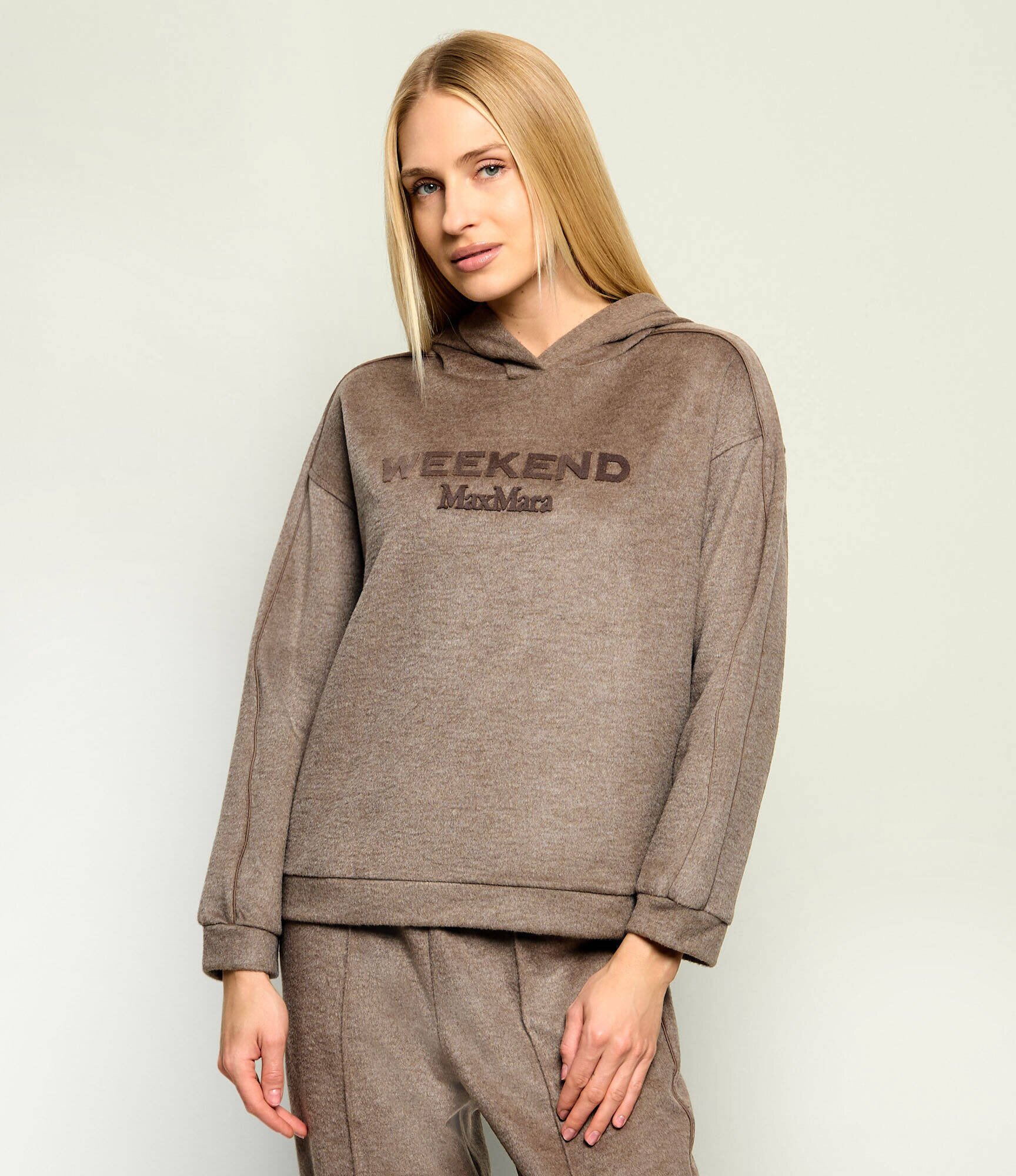 Weekend MaxMara Pulover Wkdvetrino | Relaxed fit cu adaos de lână