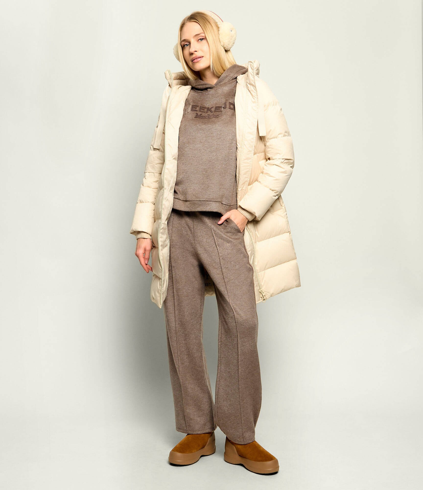 Weekend MaxMara Pulover Wkdvetrino | Relaxed fit cu adaos de lână