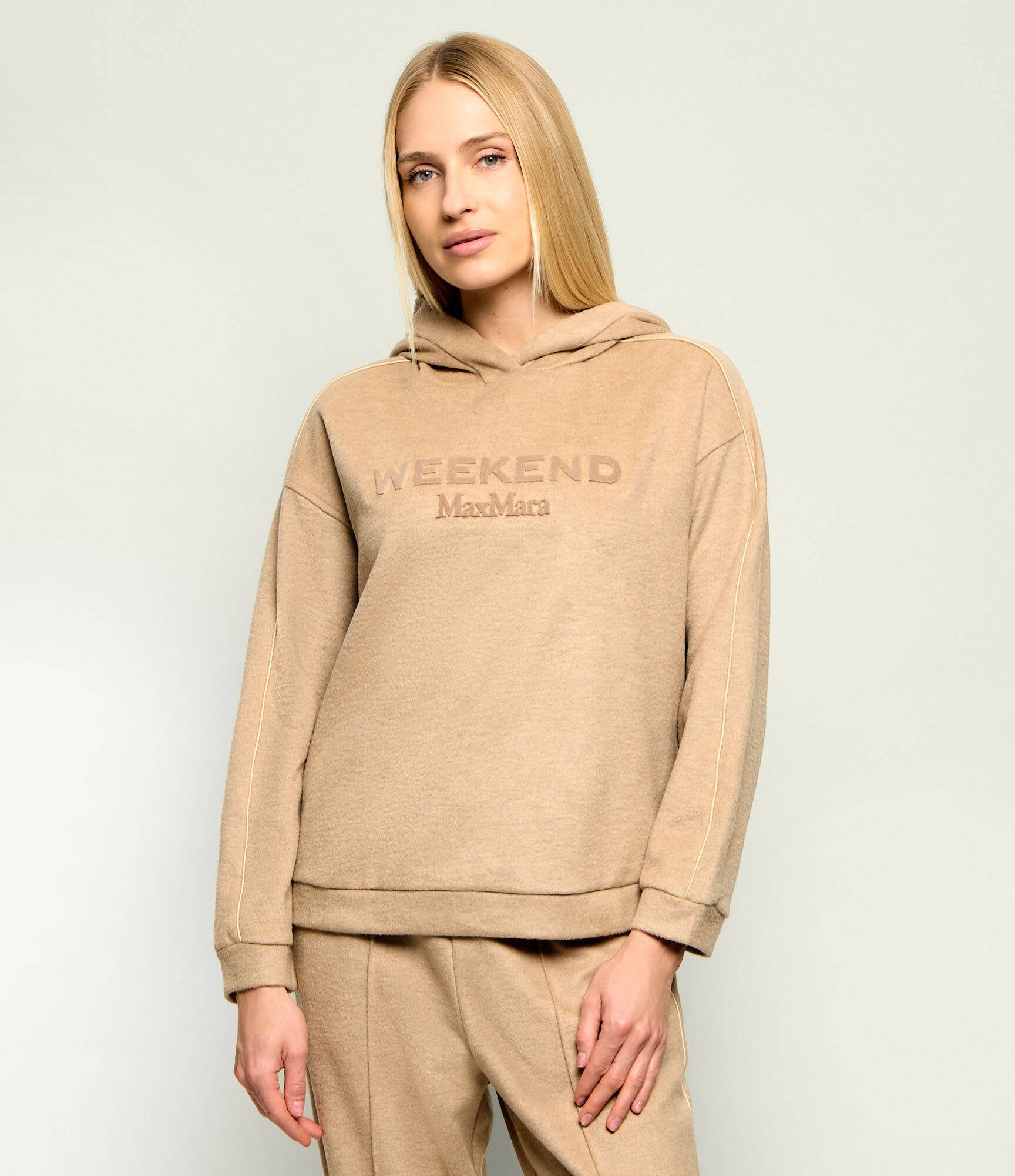 Weekend MaxMara Pulover Wkdvetrino | Relaxed fit cu adaos de lână